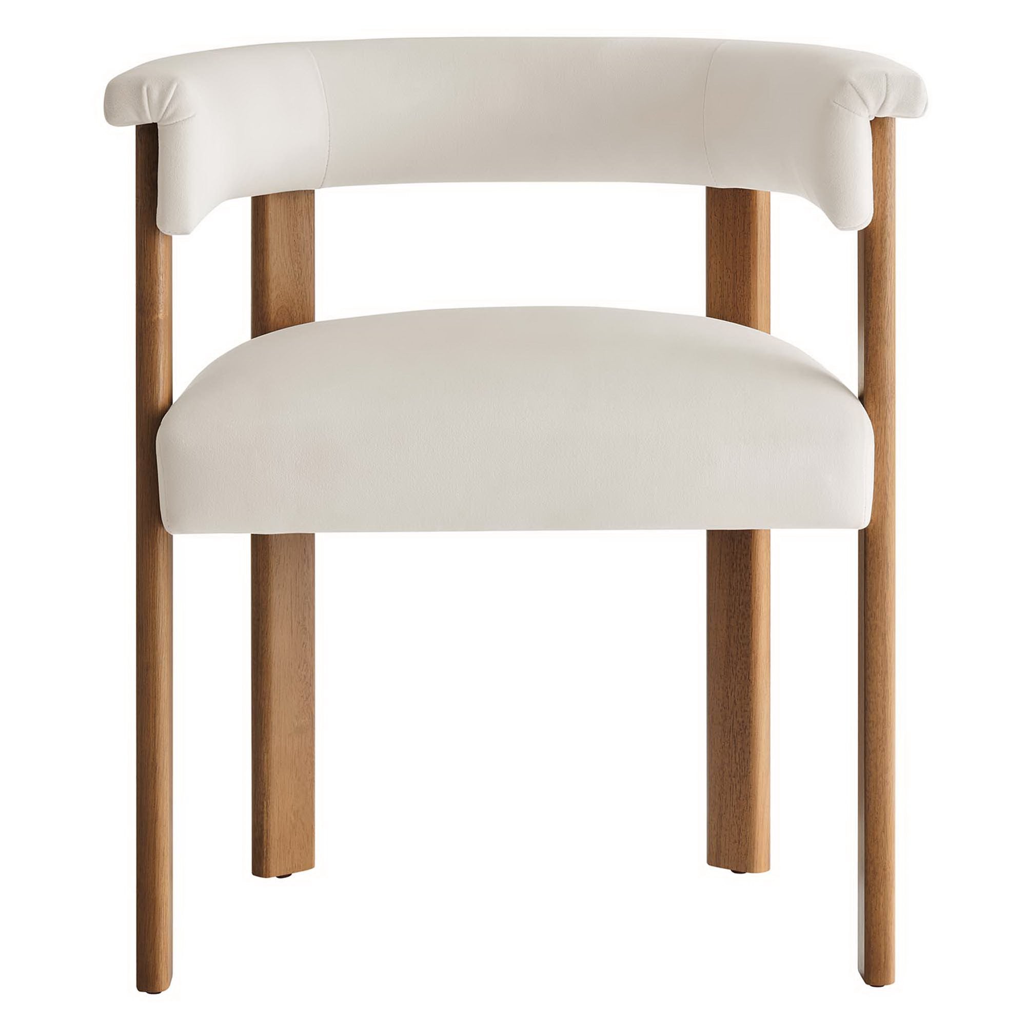Modway Imogen Performance Velvet Barrel Dining Chairs Set of 2