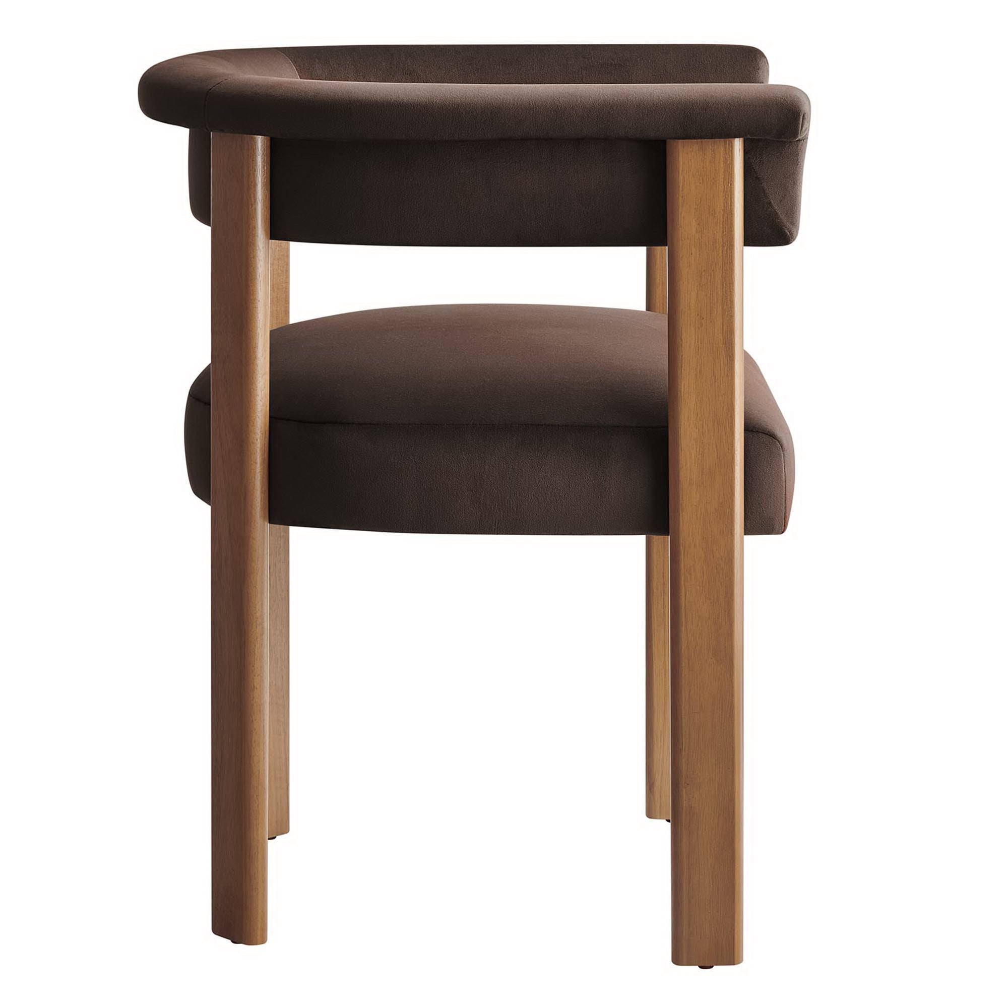 Modway Imogen Performance Velvet Barrel Dining Chairs Set of 2
