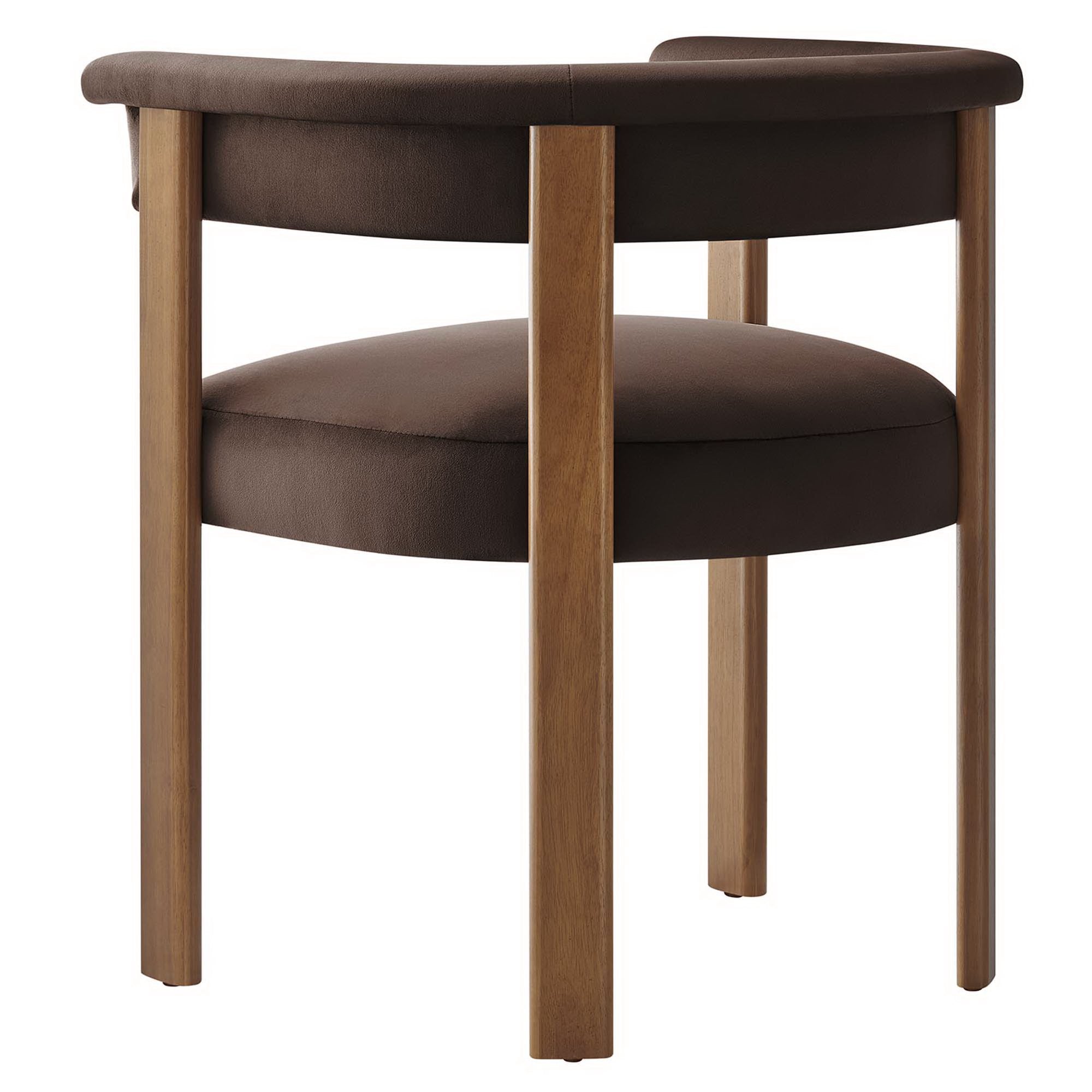 Modway Imogen Performance Velvet Barrel Dining Chairs Set of 2