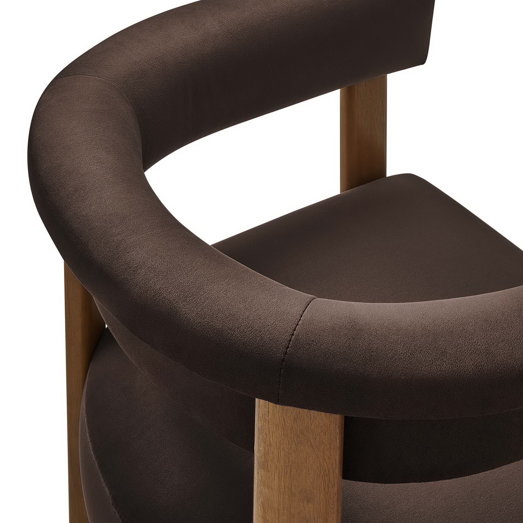 Modway Imogen Performance Velvet Barrel Dining Chairs Set of 2