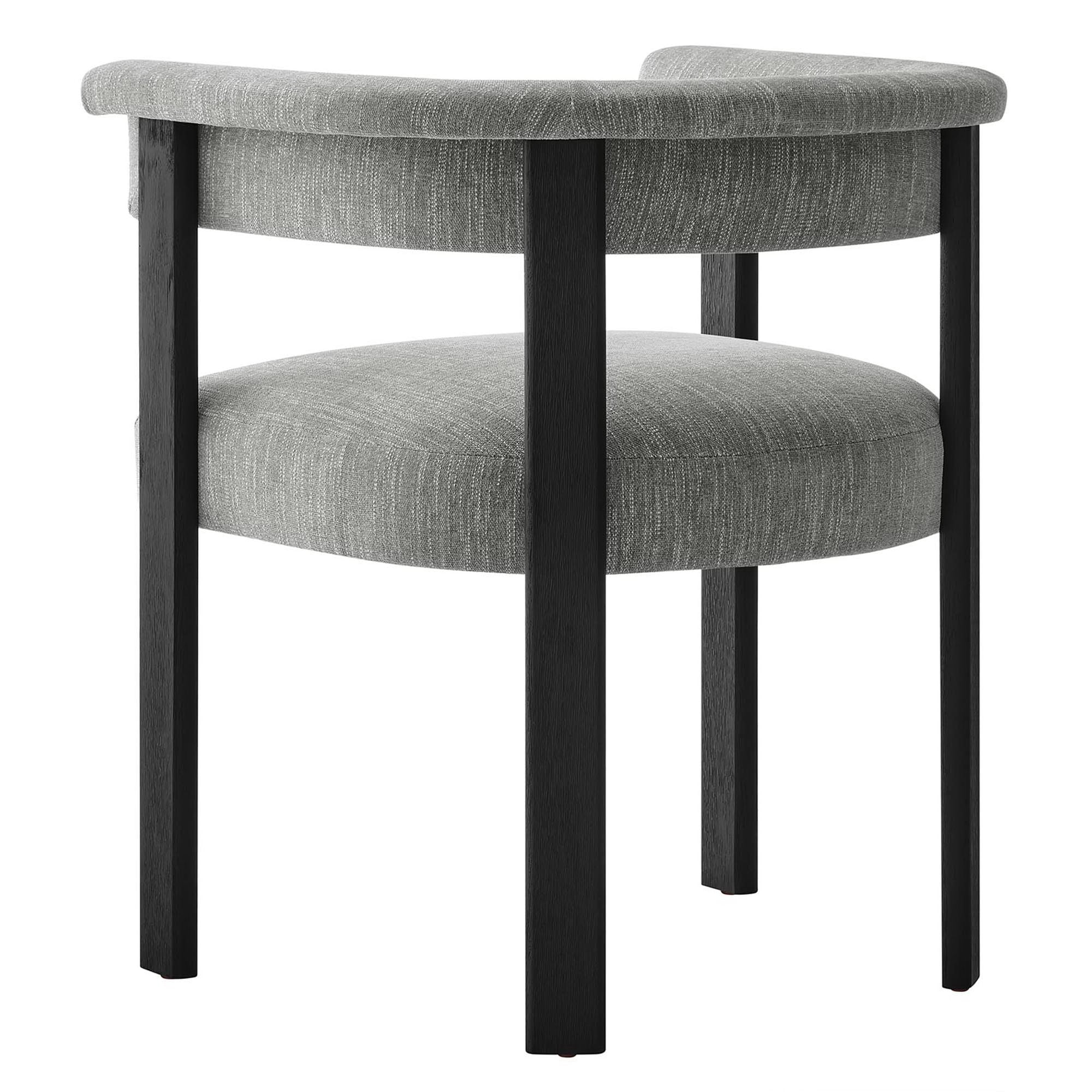 Modway Imogen Fabric Upholstered Barrel Dining Chairs Set of 2