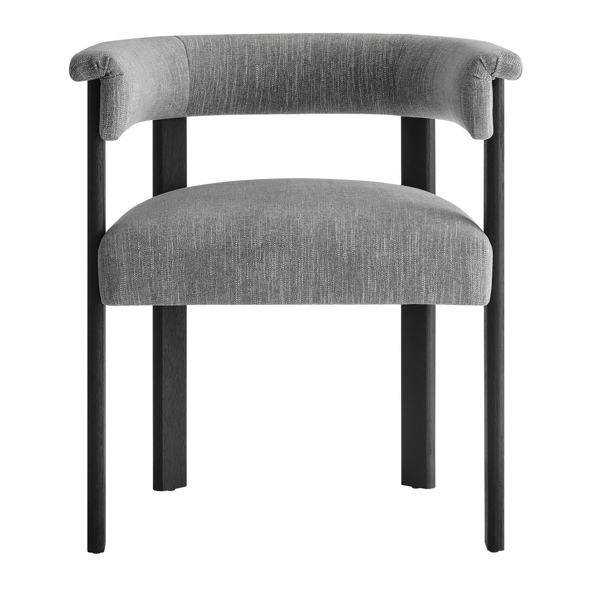 Modway Imogen Fabric Upholstered Barrel Dining Chairs Set of 2