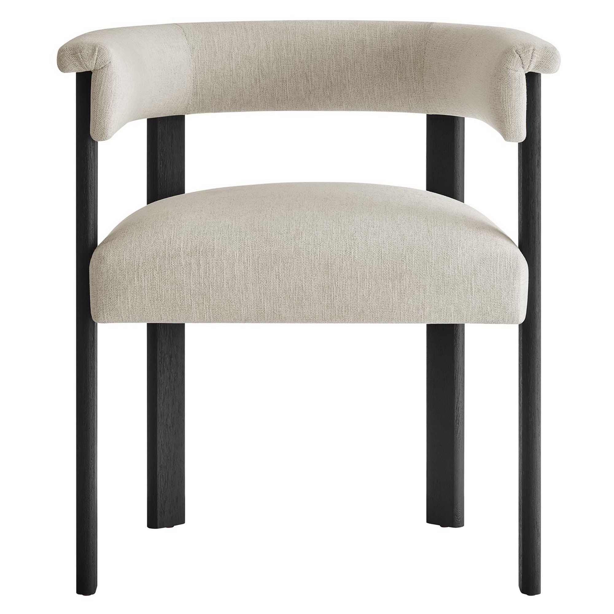Modway Imogen Fabric Upholstered Barrel Dining Chairs Set of 2
