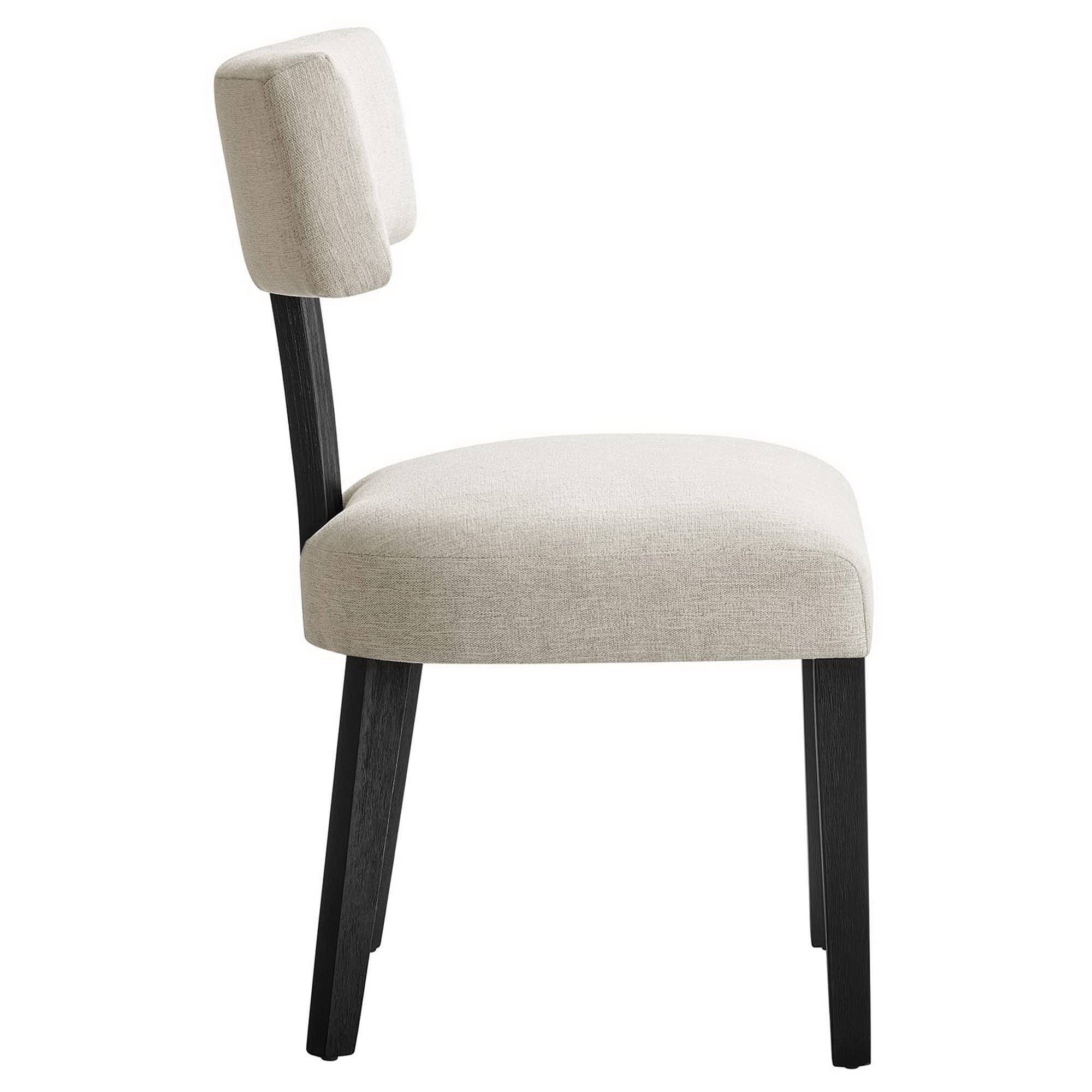 Modway Nalani Fabric Upholstered Dining Chairs Set of 2