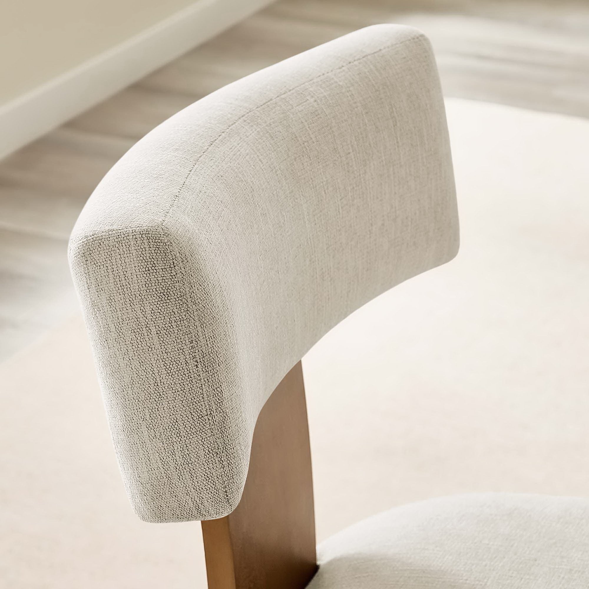 Modway Nalani Fabric Upholstered Dining Chairs Set of 2