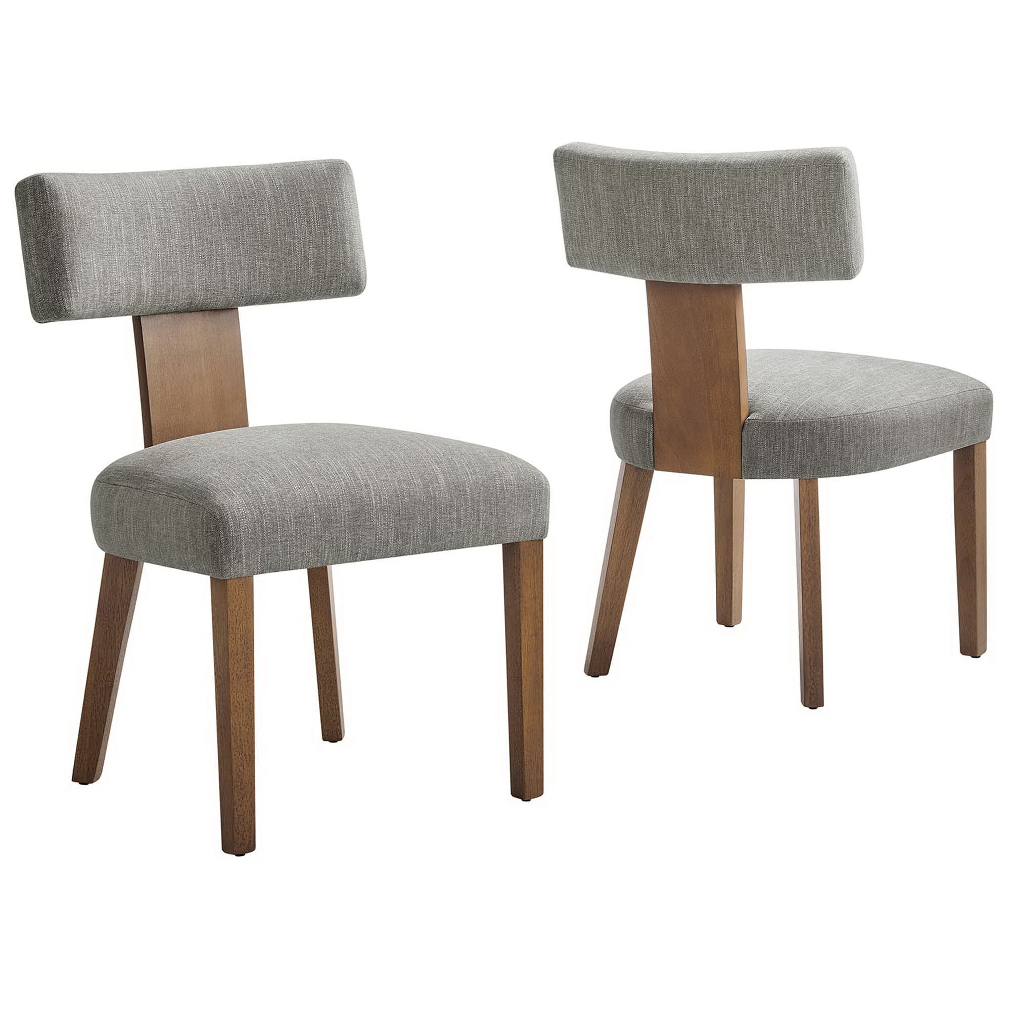 Modway Nalani Fabric Upholstered Dining Chairs Set of 2