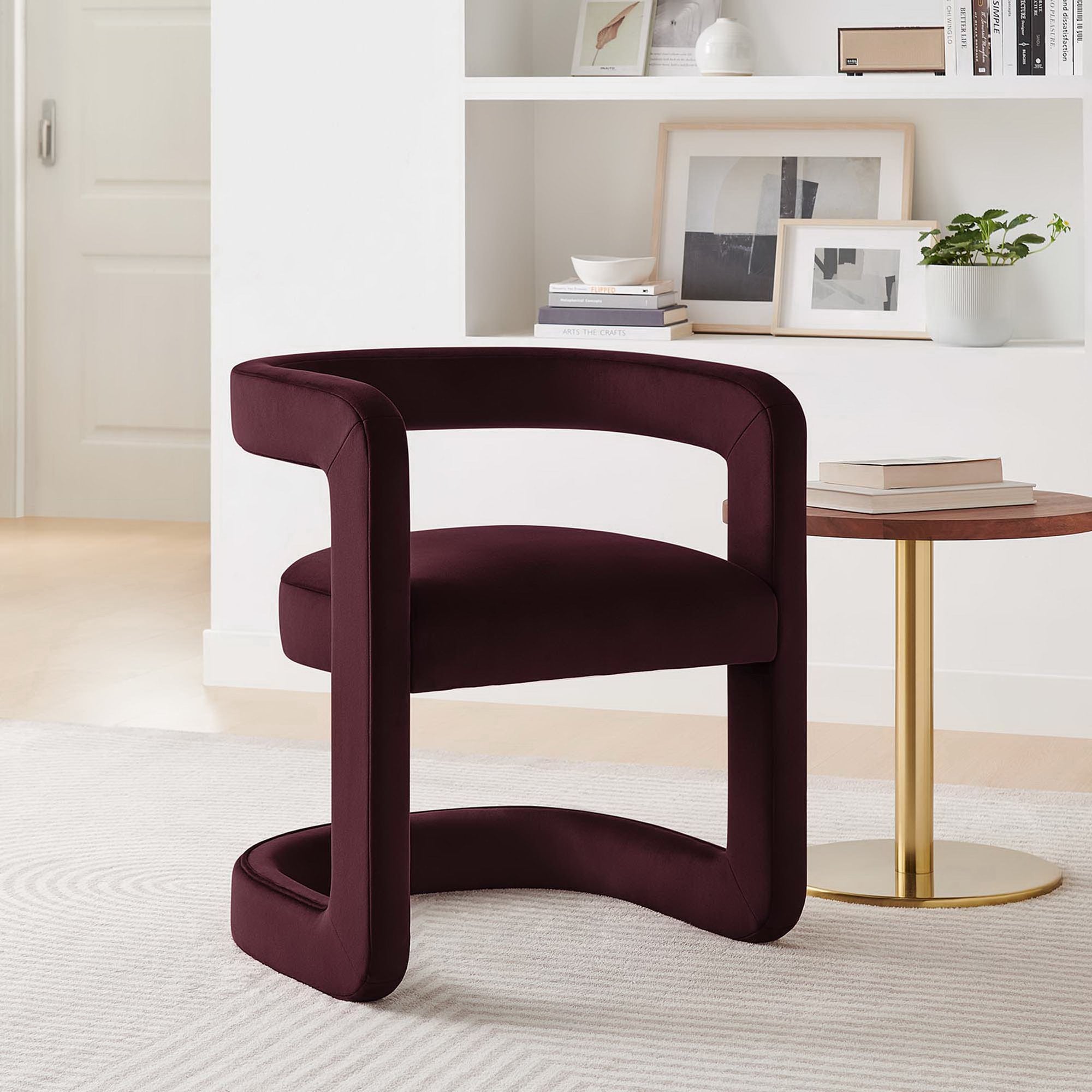 Modway Winslow Barrel Performance Velvet Dining Chair