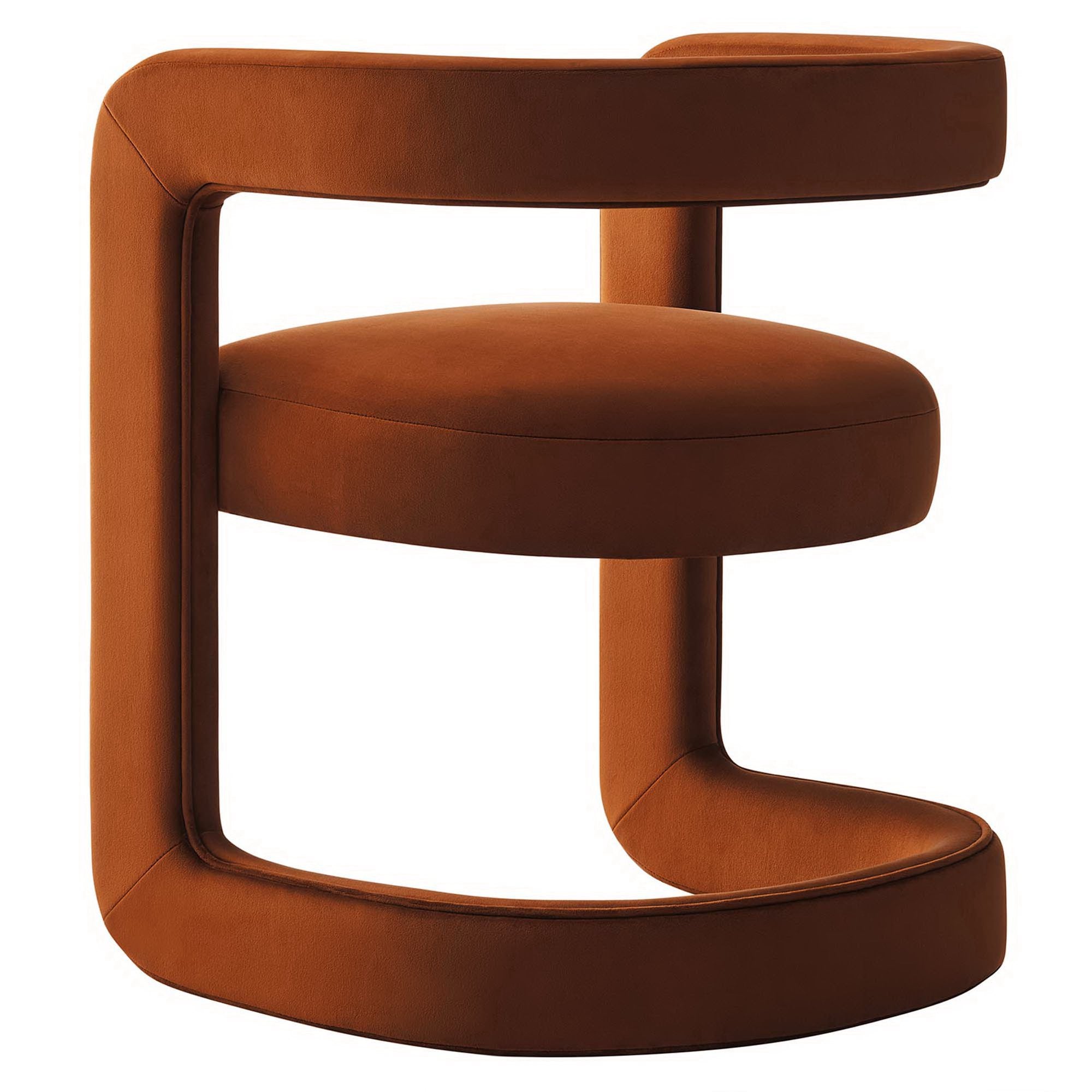 Modway Winslow Barrel Performance Velvet Dining Chair