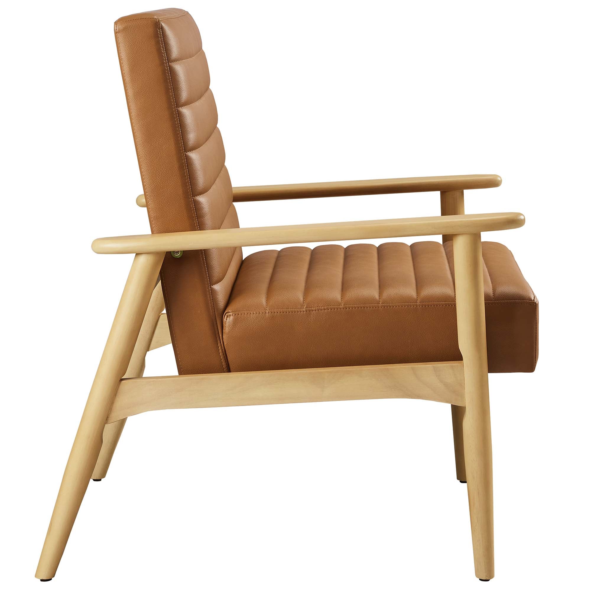 Modway Jensen Vegan Leather Accent Chair