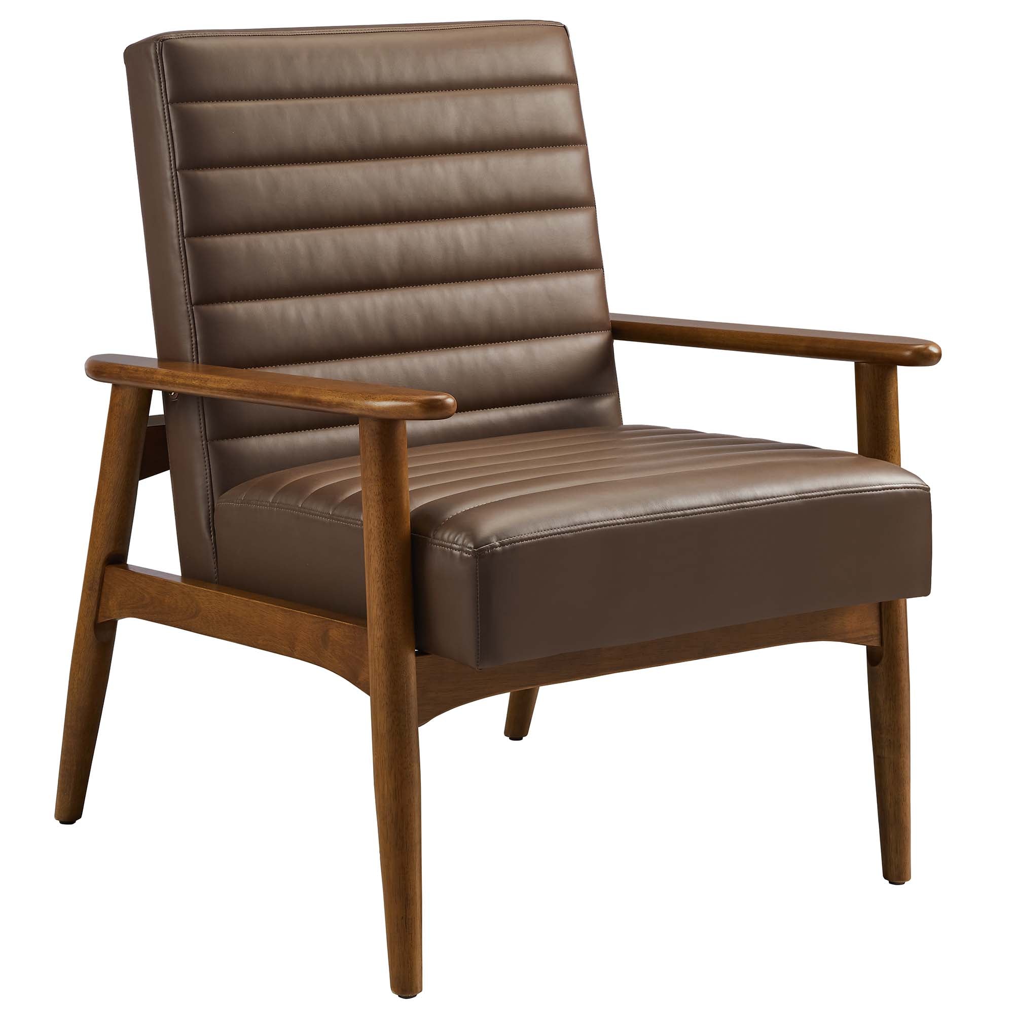 Modway Jensen Vegan Leather Accent Chair
