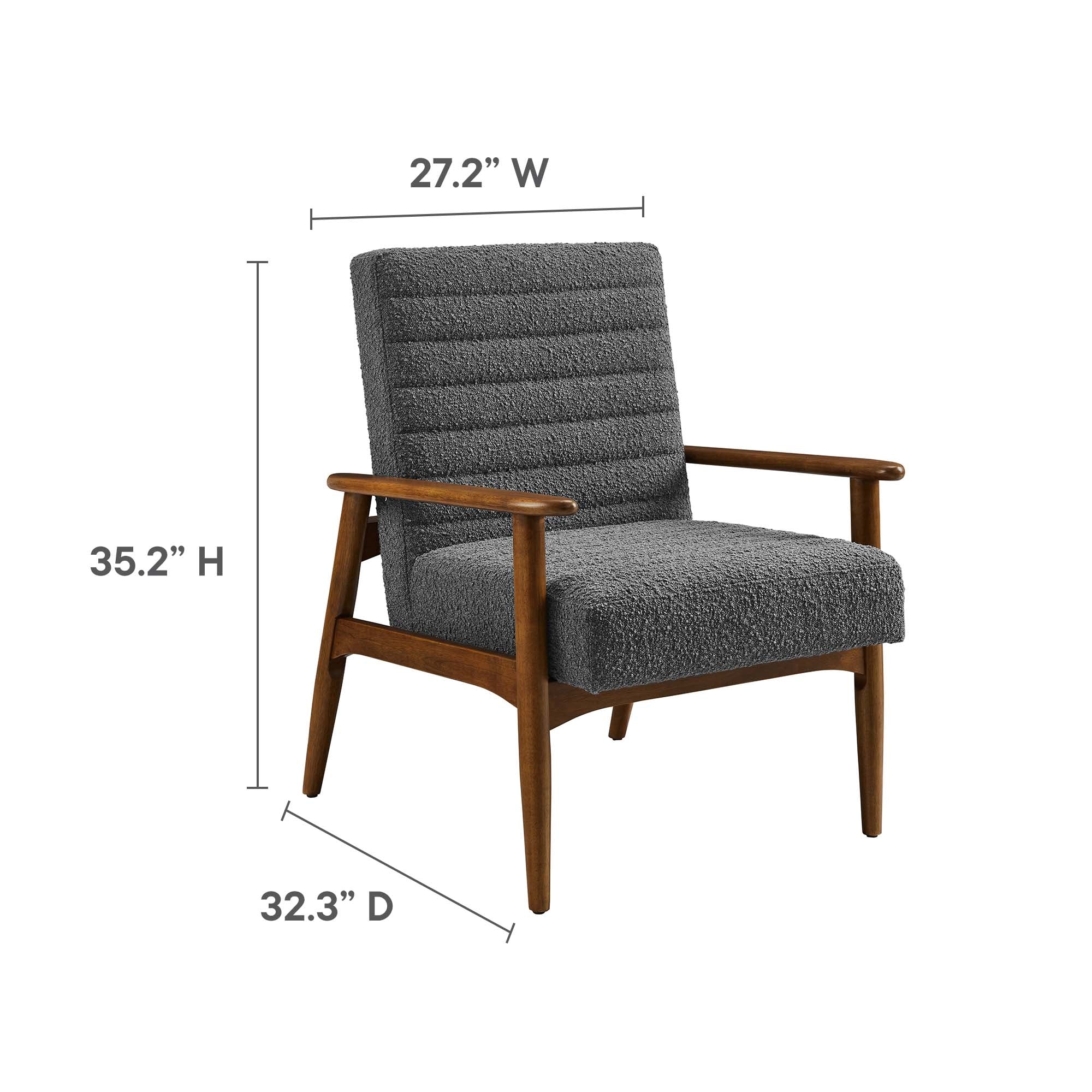 Modway Jensen Boucle Fabric Accent Chair