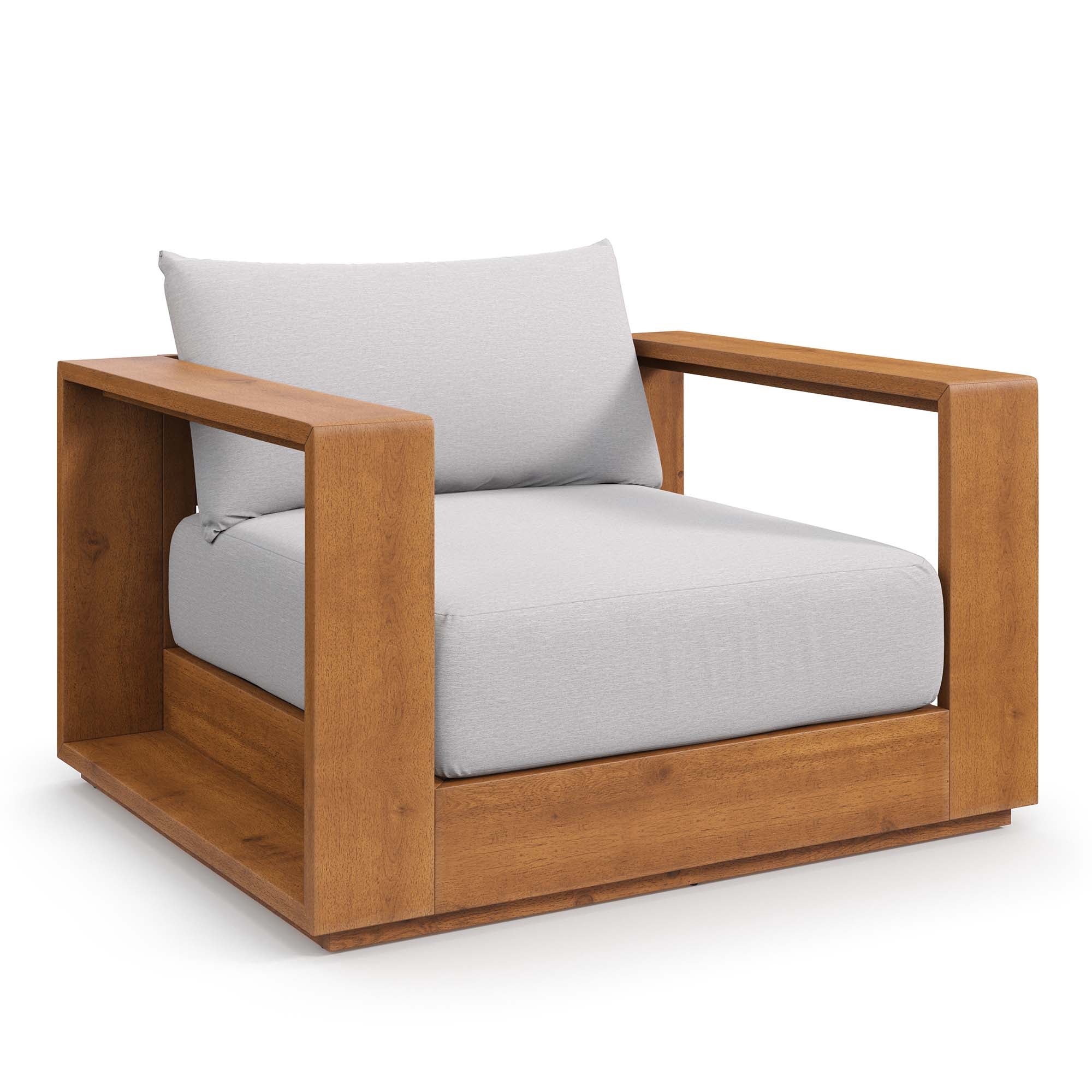 Modway Tahoe Outdoor Patio Acacia Wood Chair