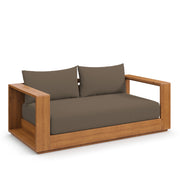 Modway Tahoe Acacia Wood Outdoor Patio Acacia Wood Loveseat