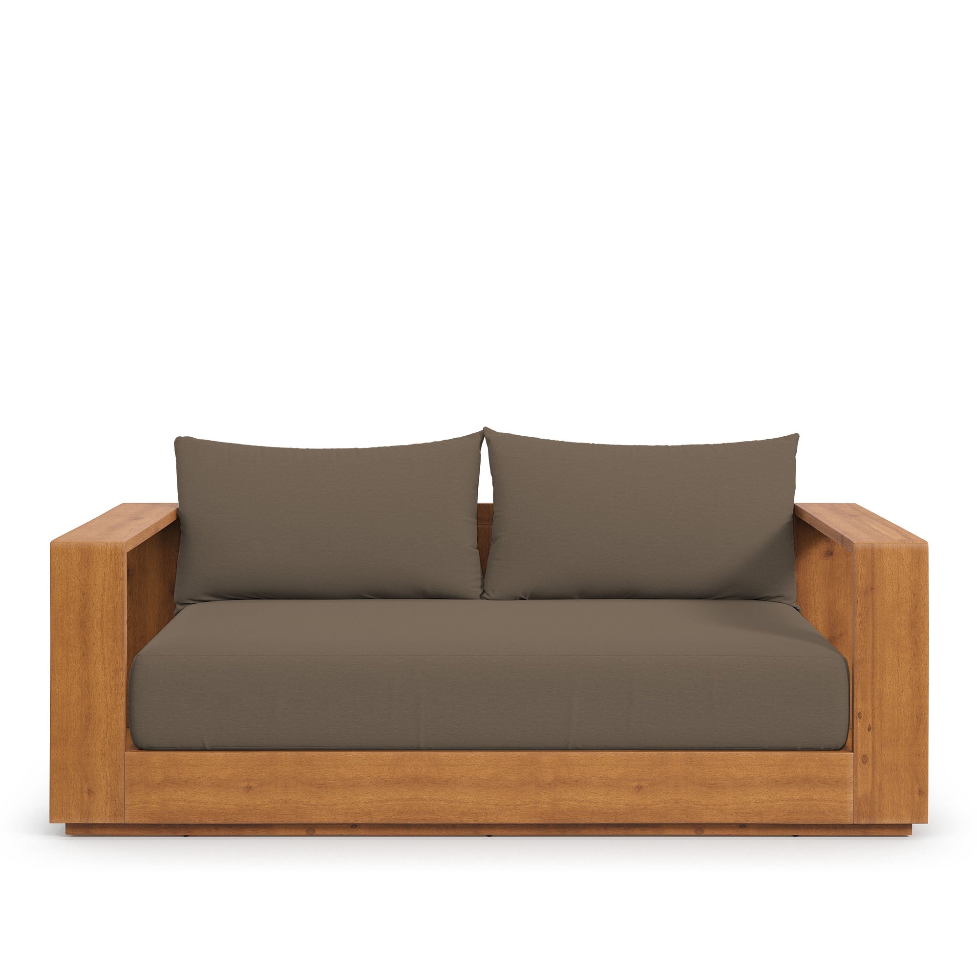 Modway Tahoe Acacia Wood Outdoor Patio Acacia Wood Loveseat
