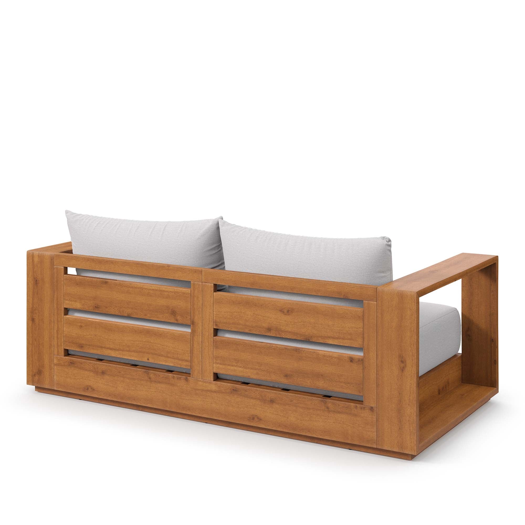 Modway Tahoe Acacia Wood Outdoor Patio Acacia Wood Loveseat