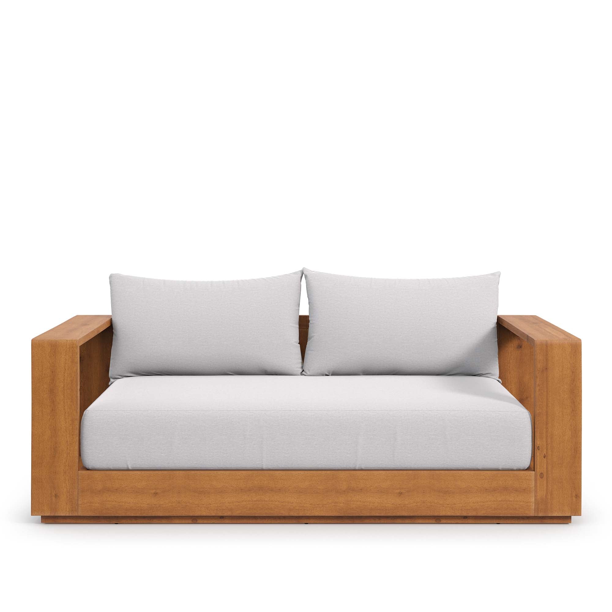 Modway Tahoe Acacia Wood Outdoor Patio Acacia Wood Loveseat
