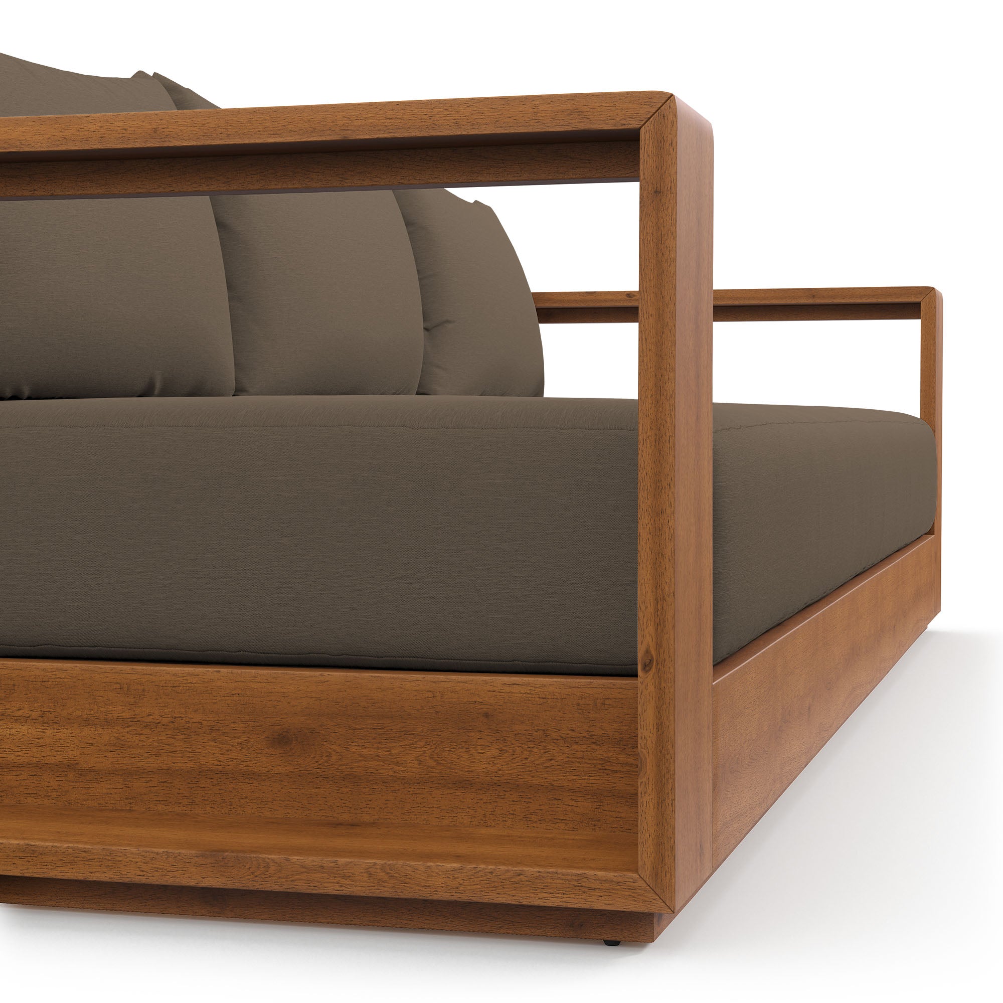 Modway Tahoe Outdoor Patio Acacia Wood Sofa