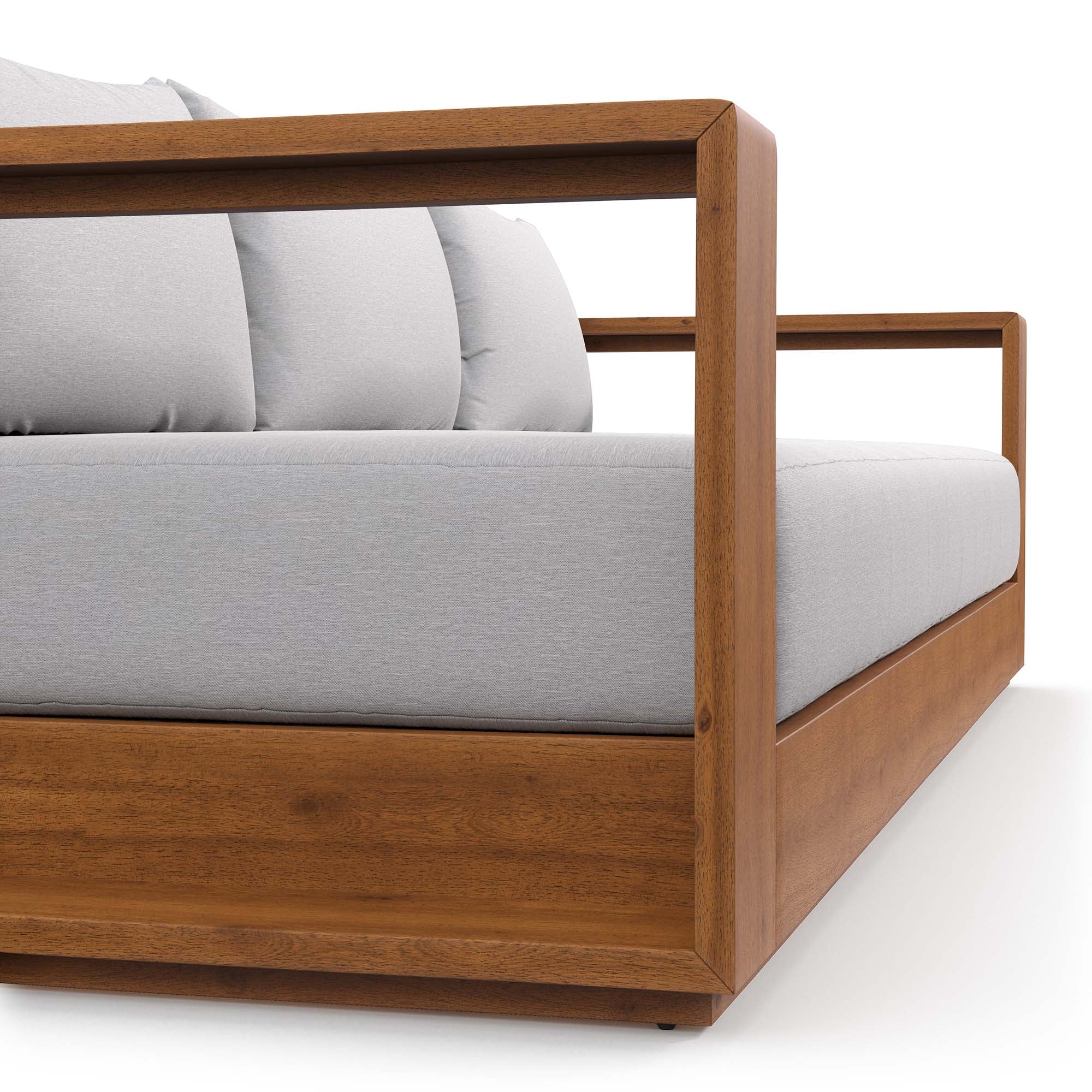 Modway Tahoe Outdoor Patio Acacia Wood Sofa