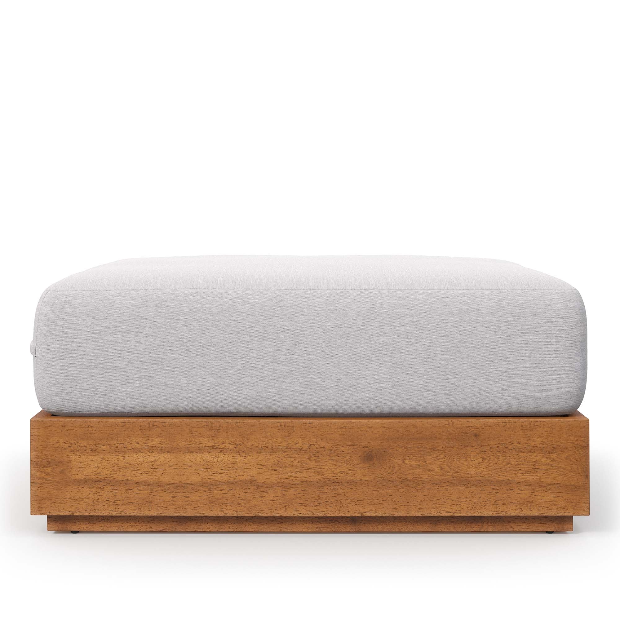 Modway Tahoe Outdoor Patio Acacia Wood Ottoman