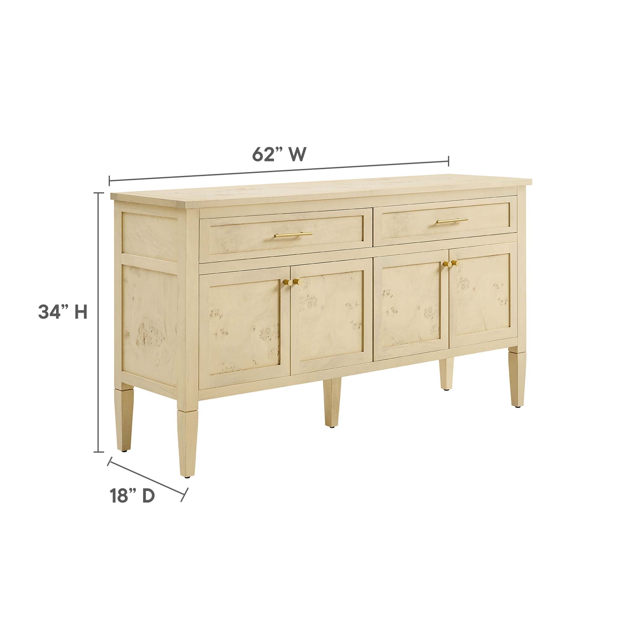 Modway Elysian 62" Wood Sideboard