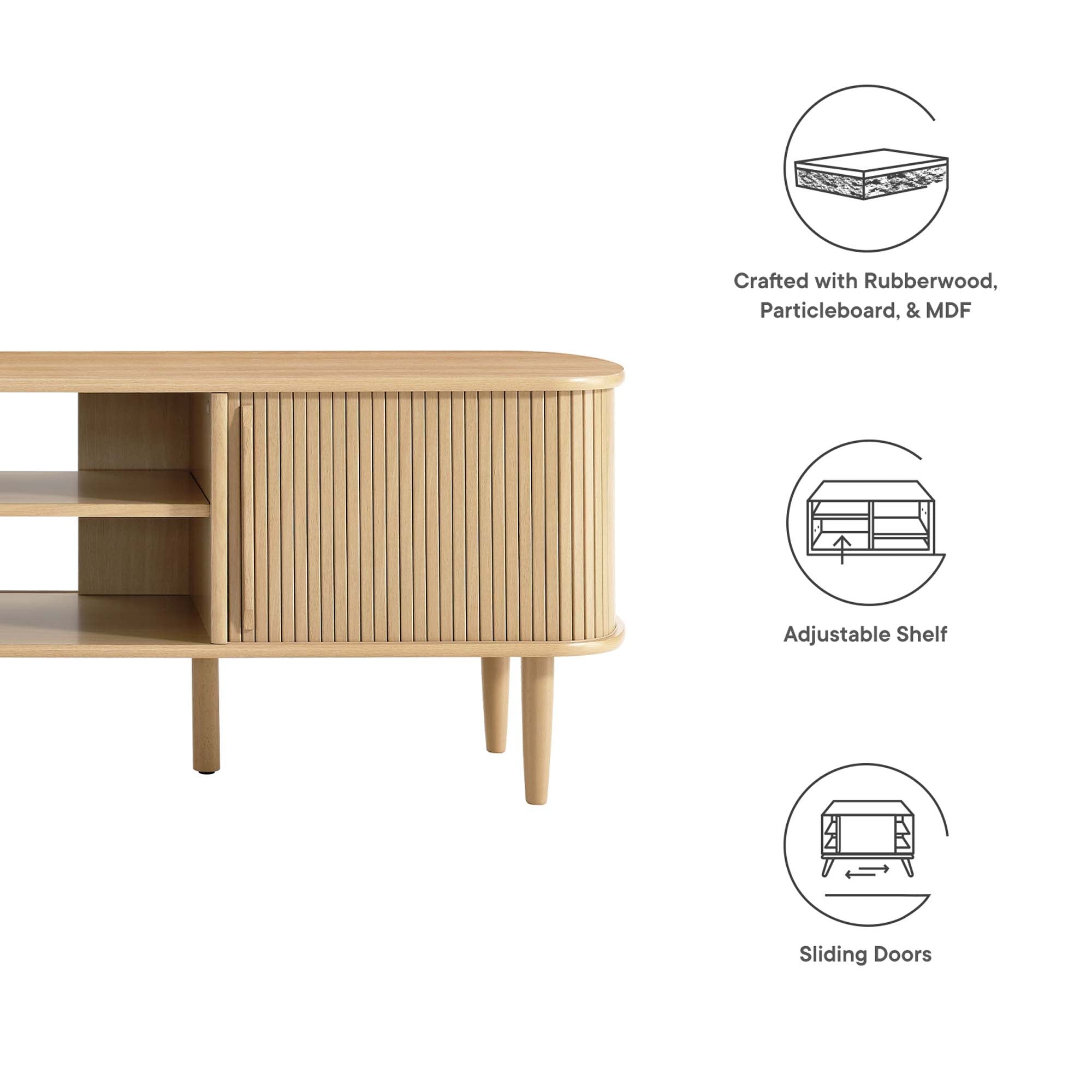 Modway Contour 63" Wood TV Stand
