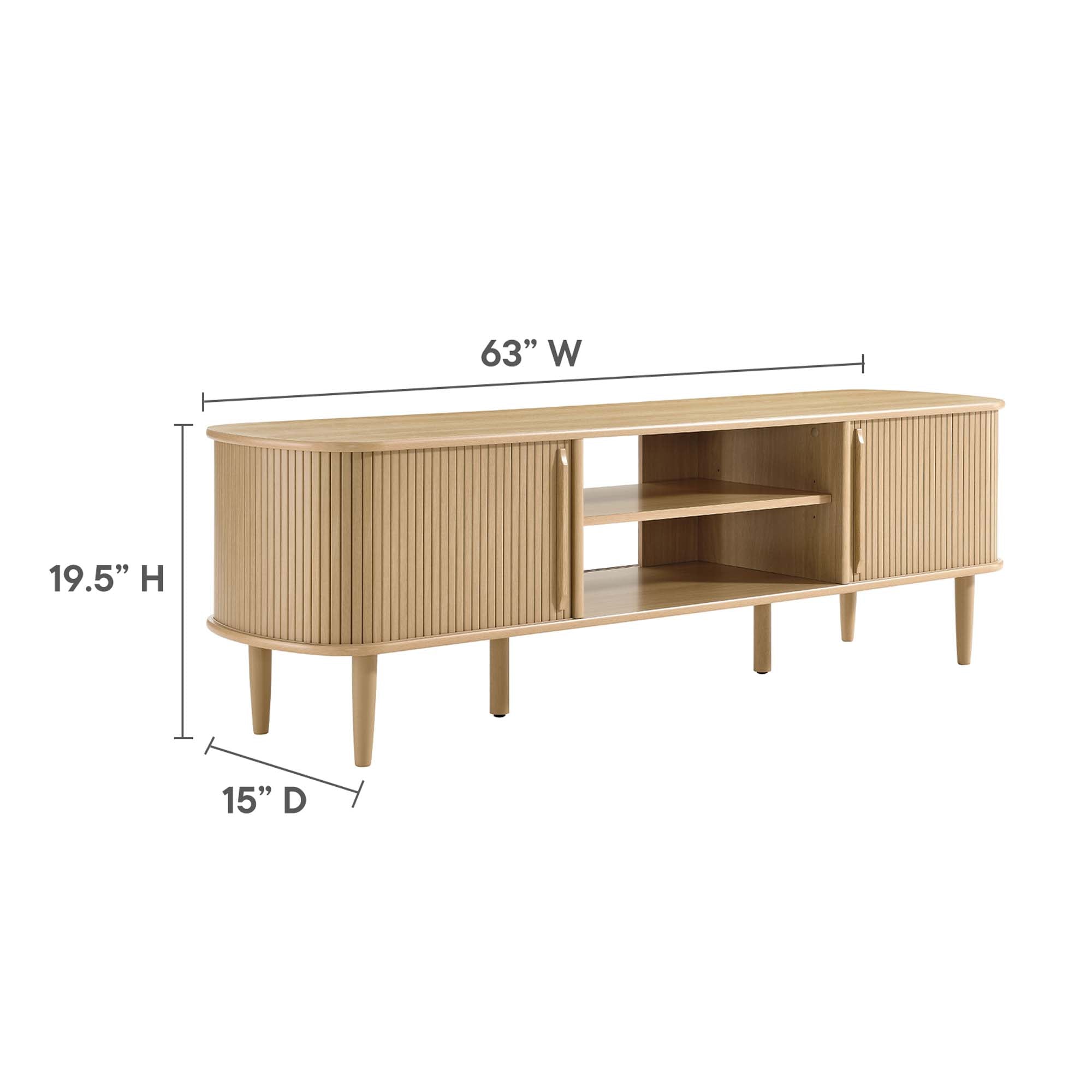 Modway Contour 63" Wood TV Stand