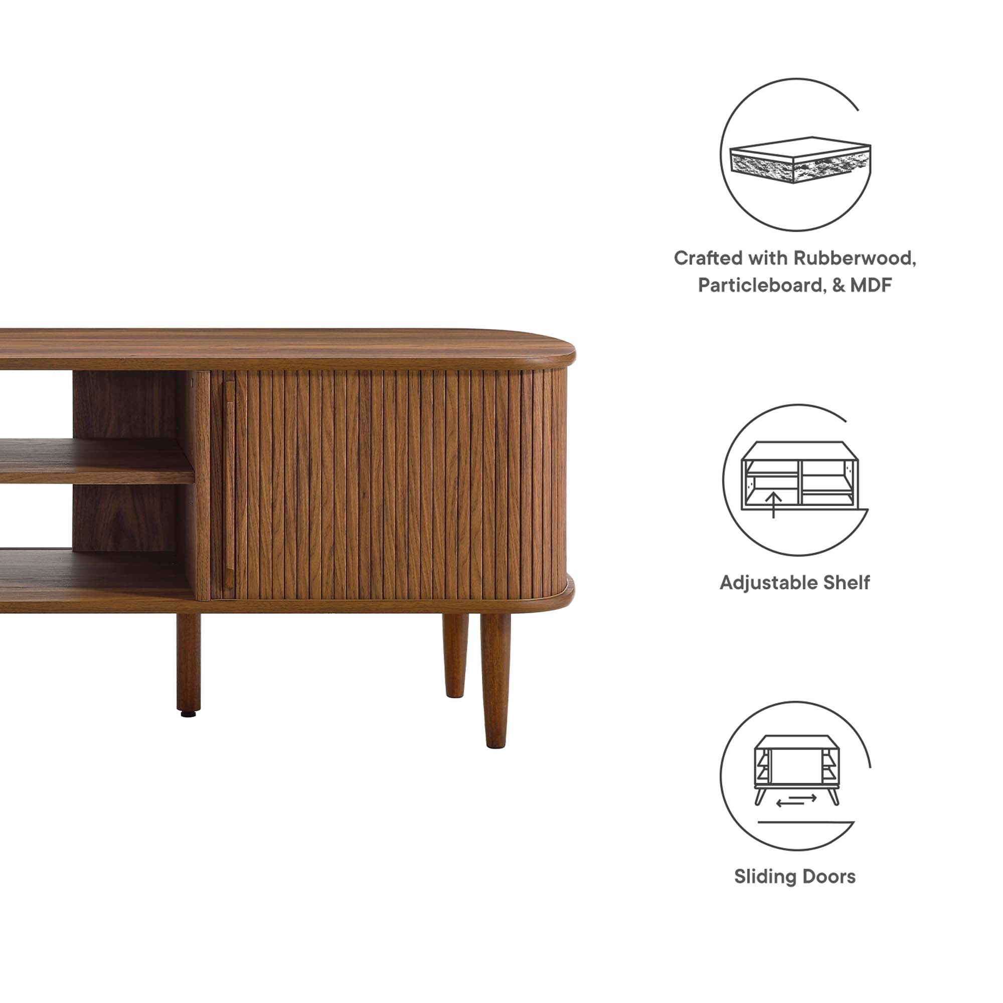 Modway Contour 63" Wood TV Stand