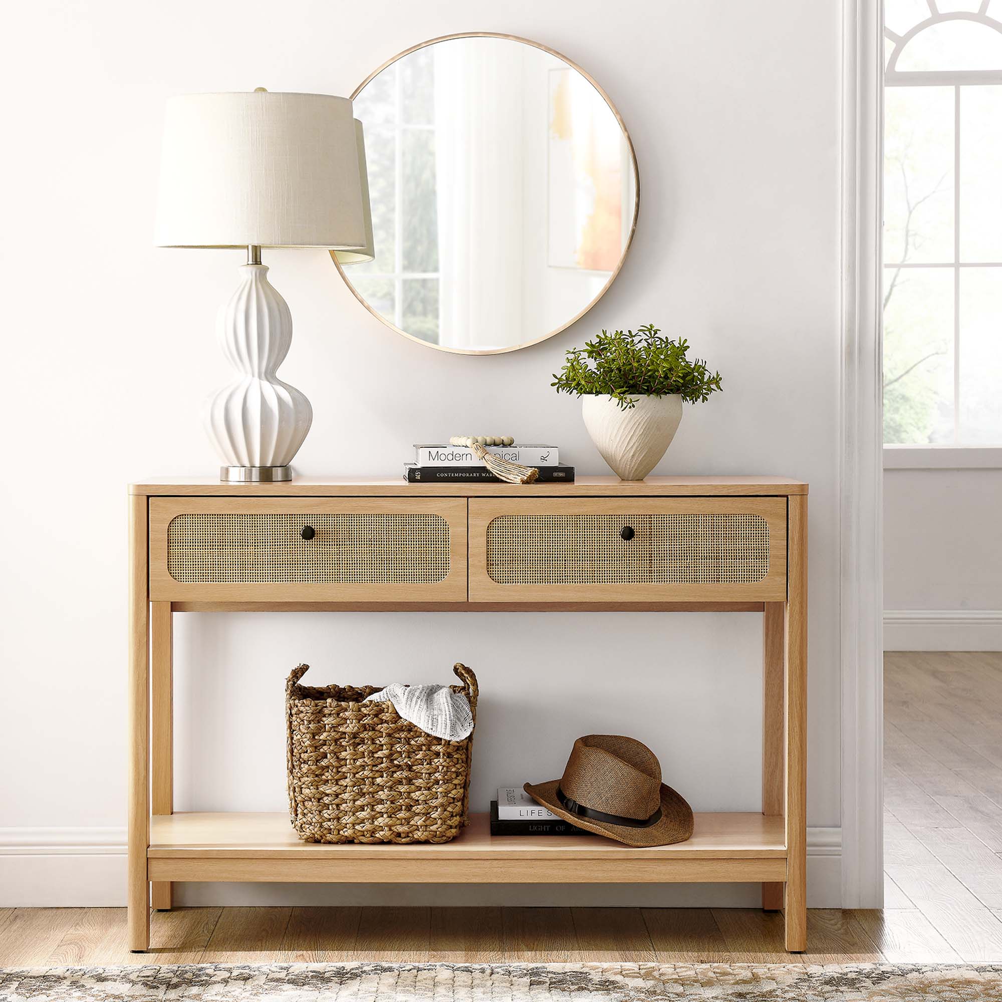 Modway Chaucer Wood Entryway Console Table