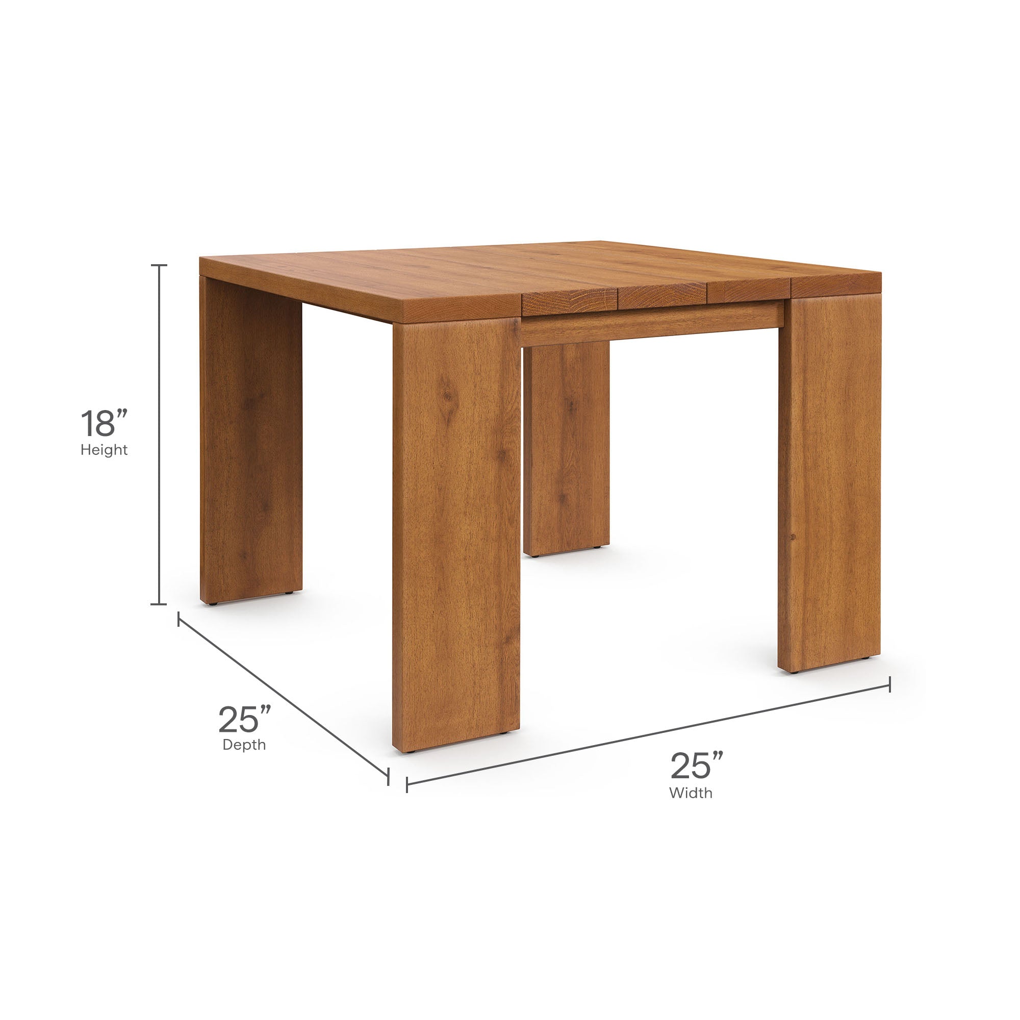 Modway Tahoe 5-Piece Outdoor Patio Acacia Wood Furniture Set