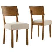 Modway Pax Wood Dining Side Chairs Set of 2