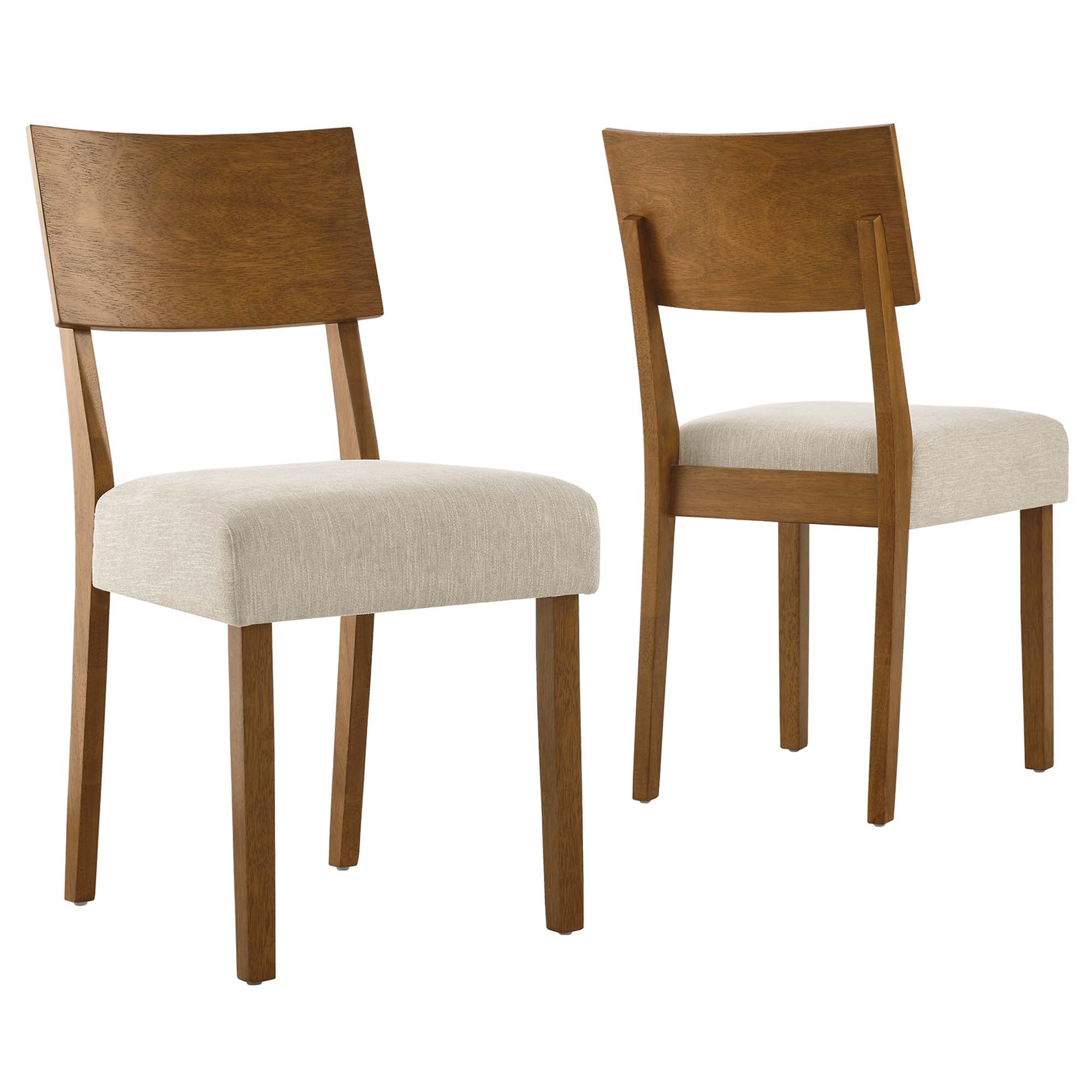 Modway Pax Wood Dining Side Chairs Set of 2