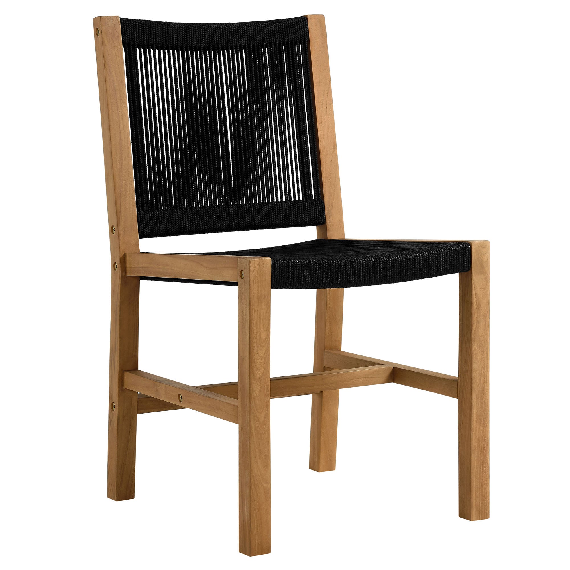 Modway Vienna 7-Piece Outdoor Patio Teak and Rope Dining Set
