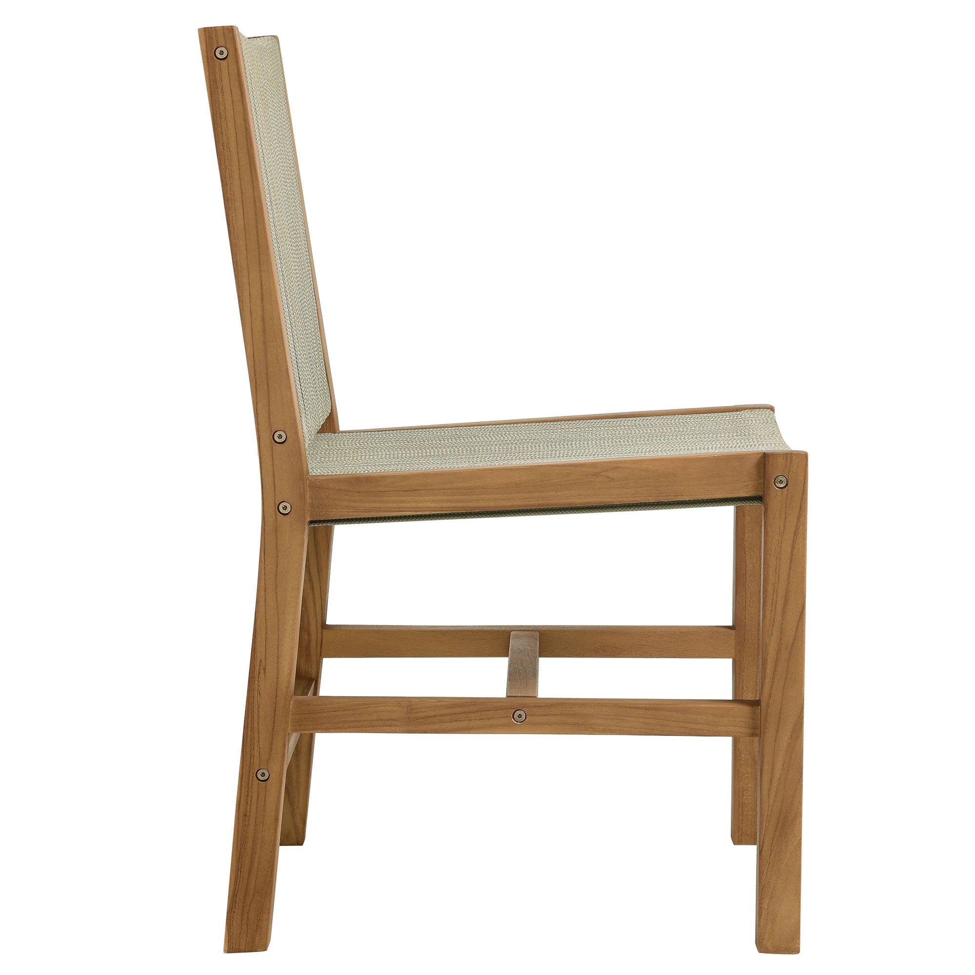 Modway Vienna 7-Piece Outdoor Patio Teak and Rope Dining Set