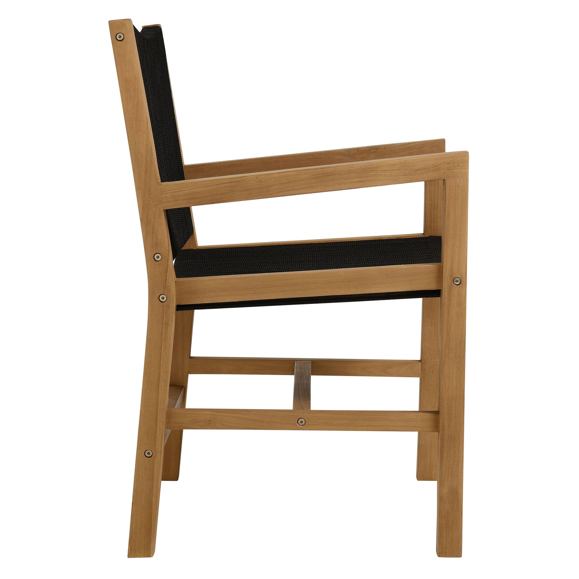 Modway Vienna 7-Piece Outdoor Patio Teak and Rope Dining Set