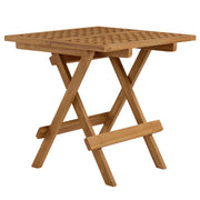 Modway Vienna Outdoor Patio Teak Wood Side Table