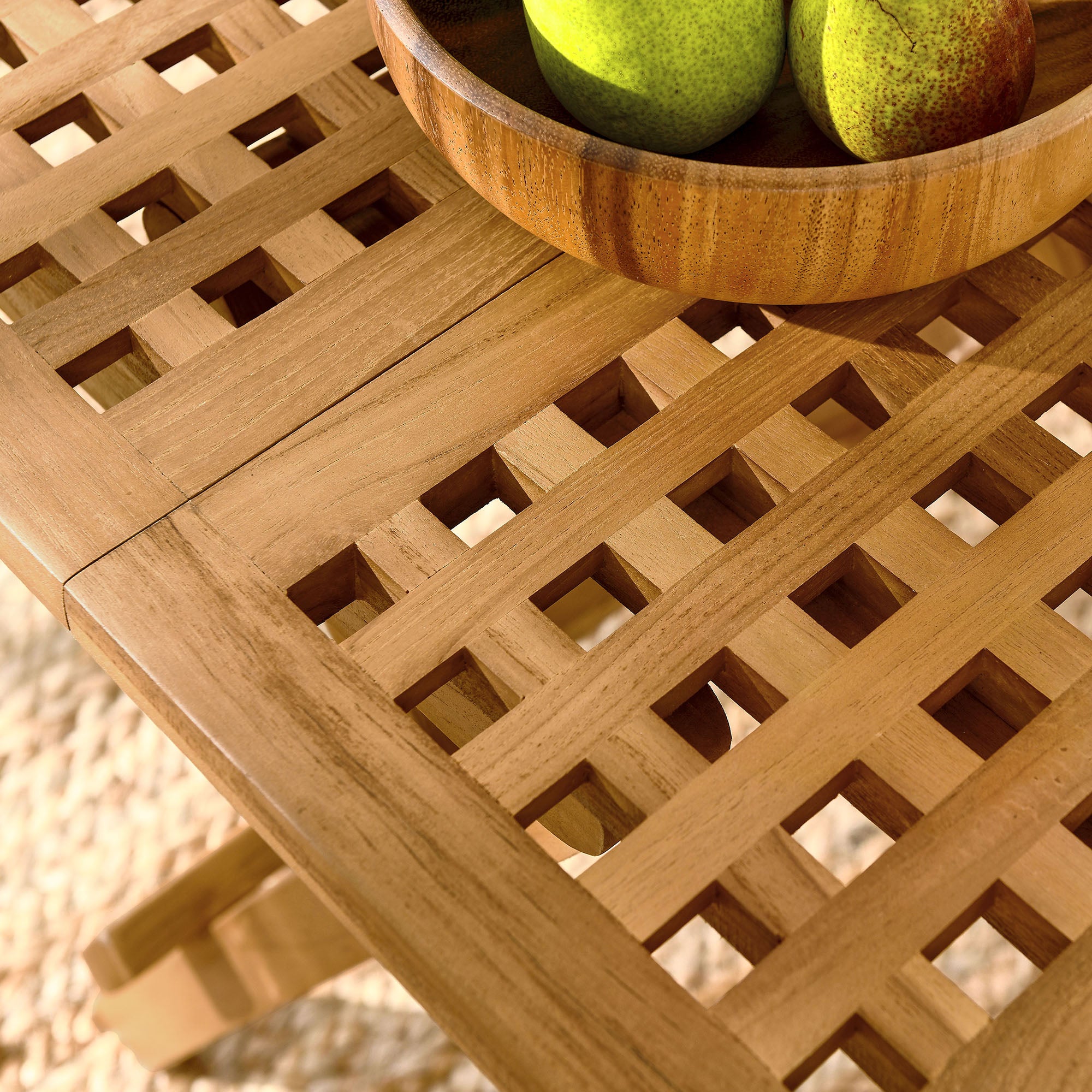 Modway Vienna Outdoor Patio Teak Wood Side Table