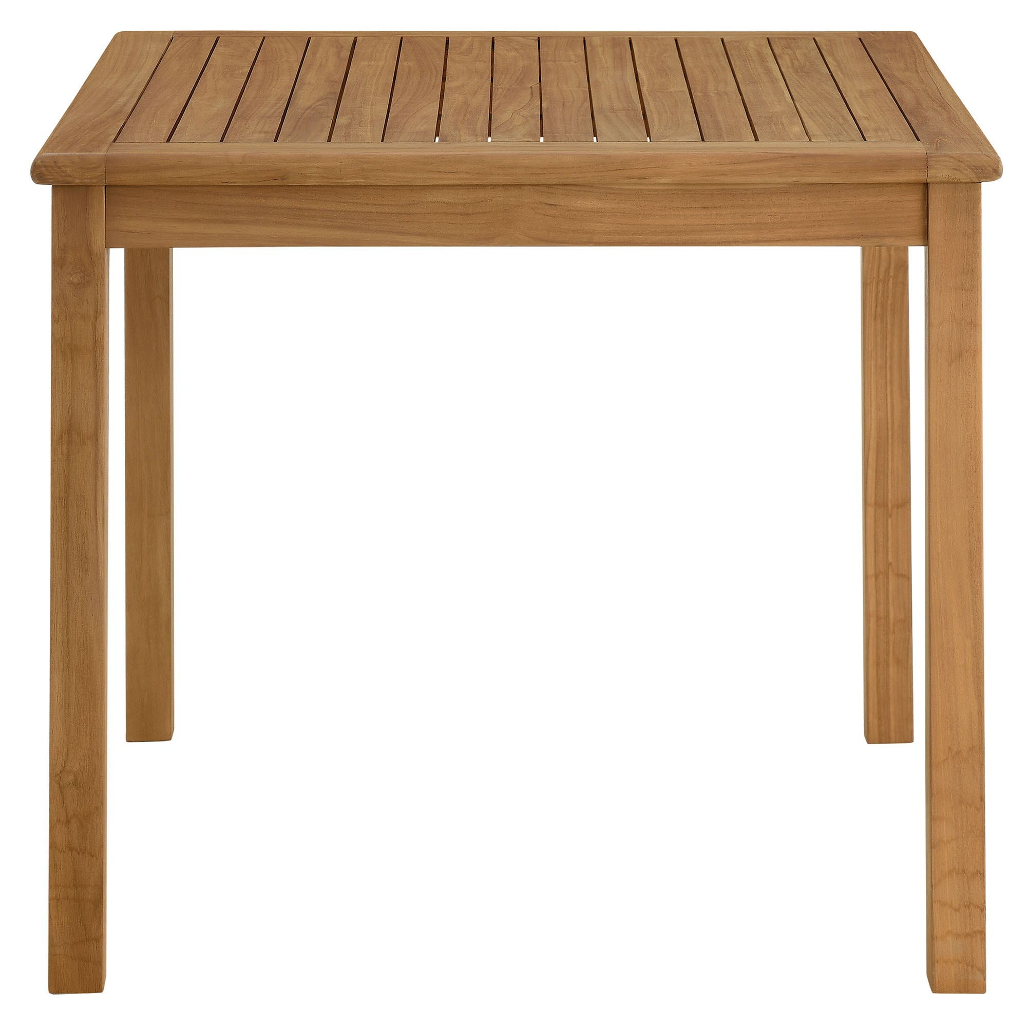 Modway Vienna 3-Piece Outdoor Patio Teak and Rope Dining Set with Armless Chiars