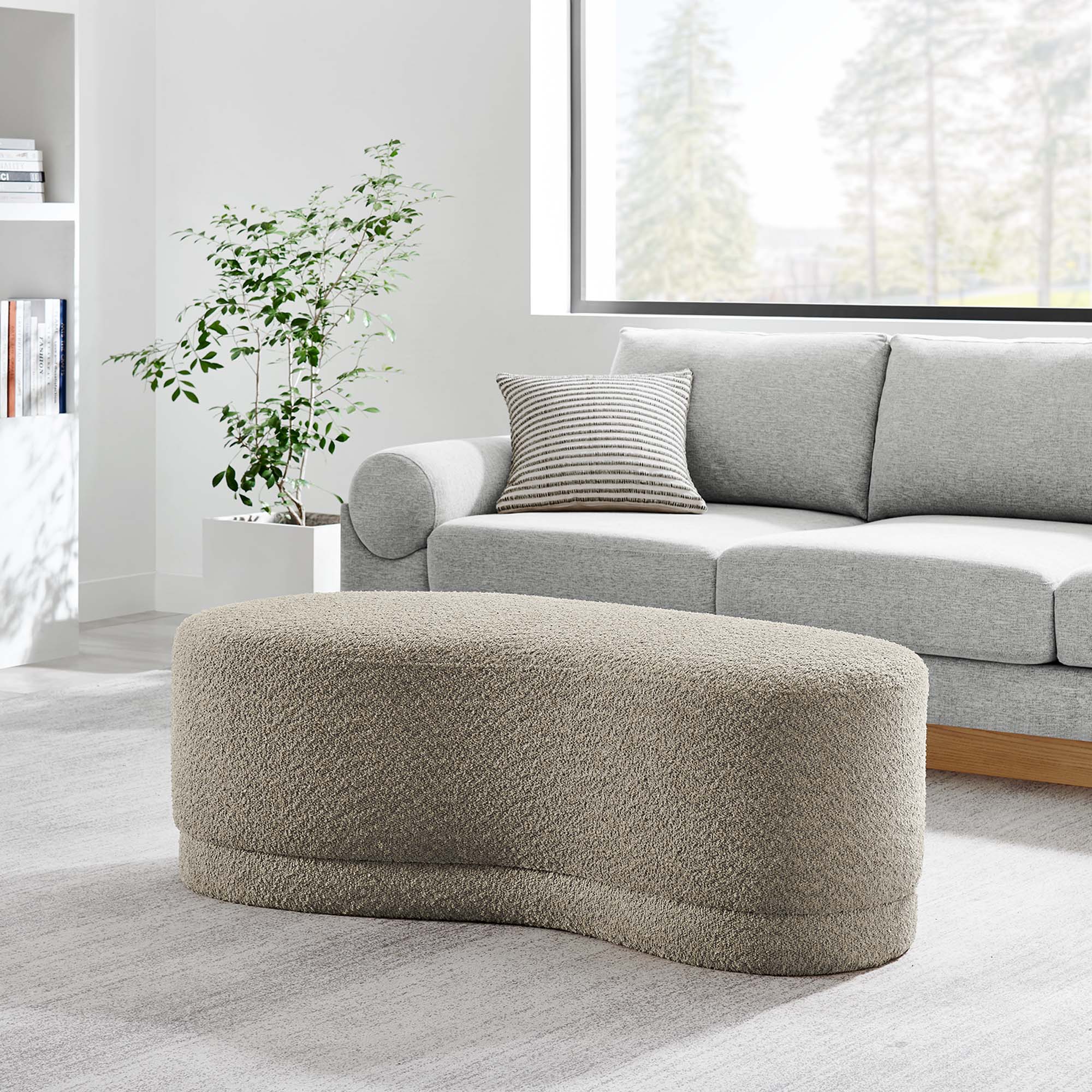 Modway Nimbus 48" Upholstered Ottoman Bench
