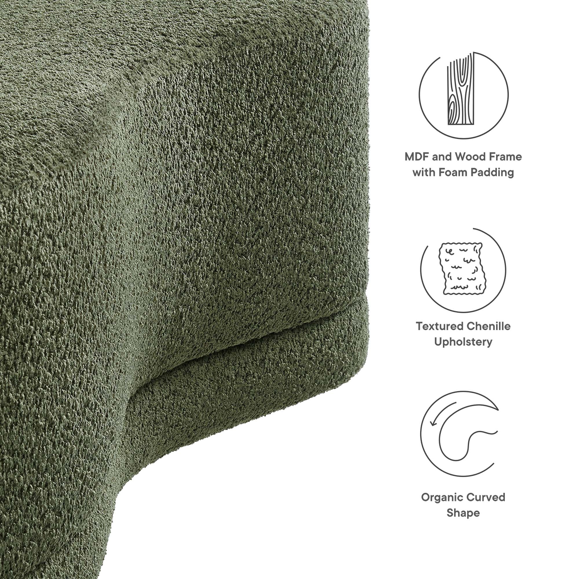 Modway Nimbus 48" Upholstered Ottoman Bench