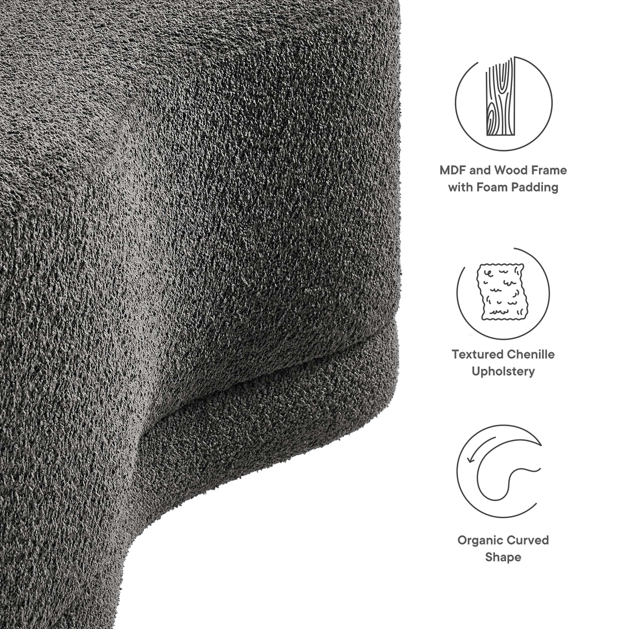 Modway Nimbus 48" Upholstered Ottoman Bench