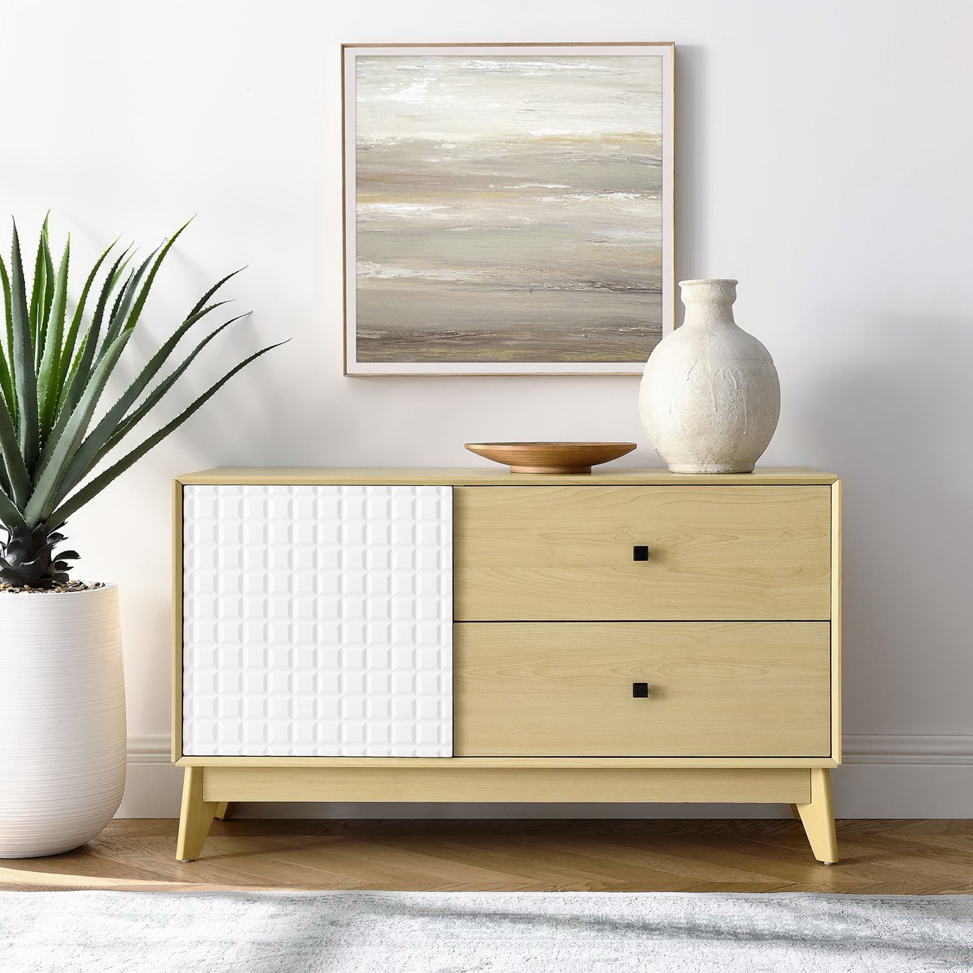 Modway Nectar 43" Wood Grain Accent Cabinet