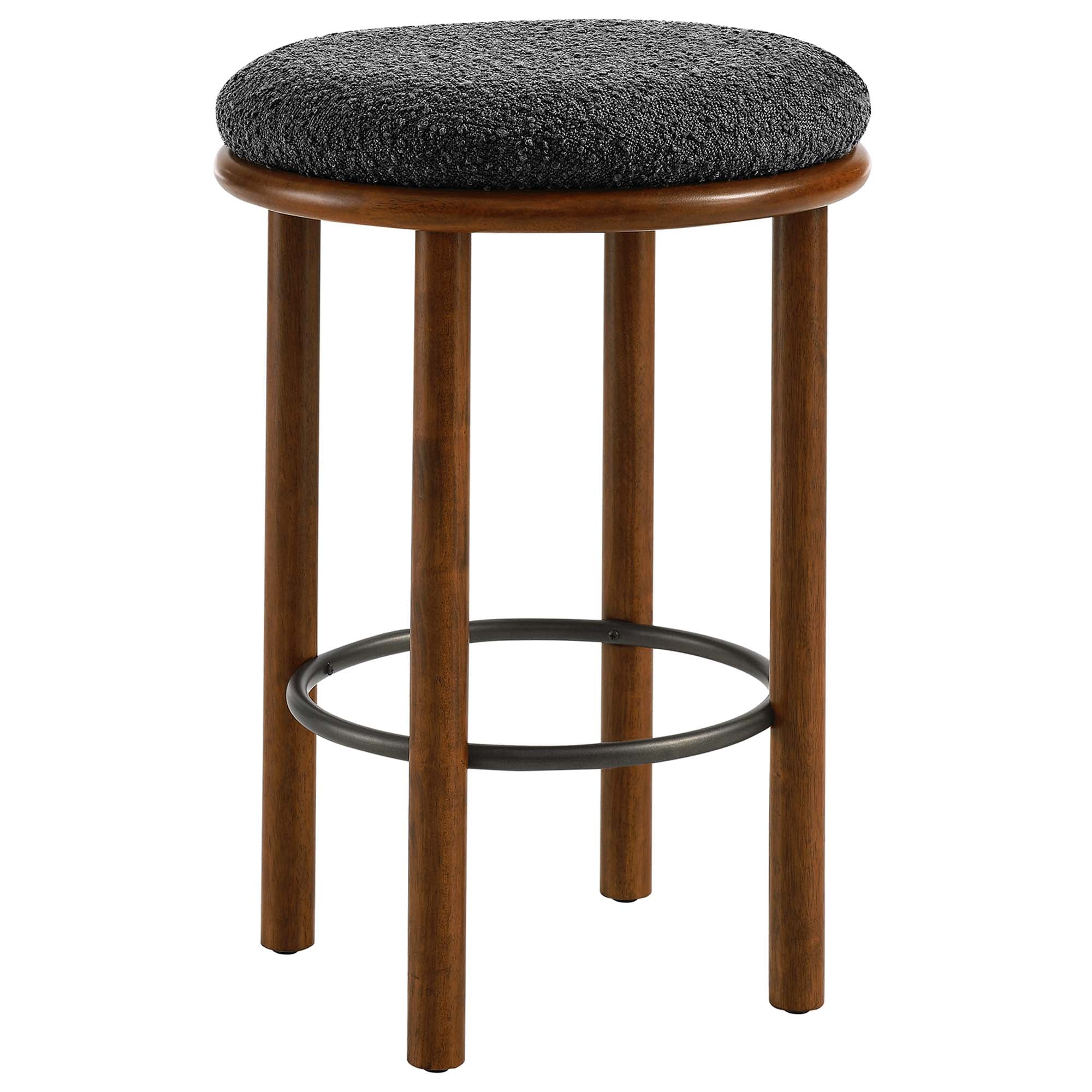 Modway Fable Boucle Fabric Counter Stools Set of 2