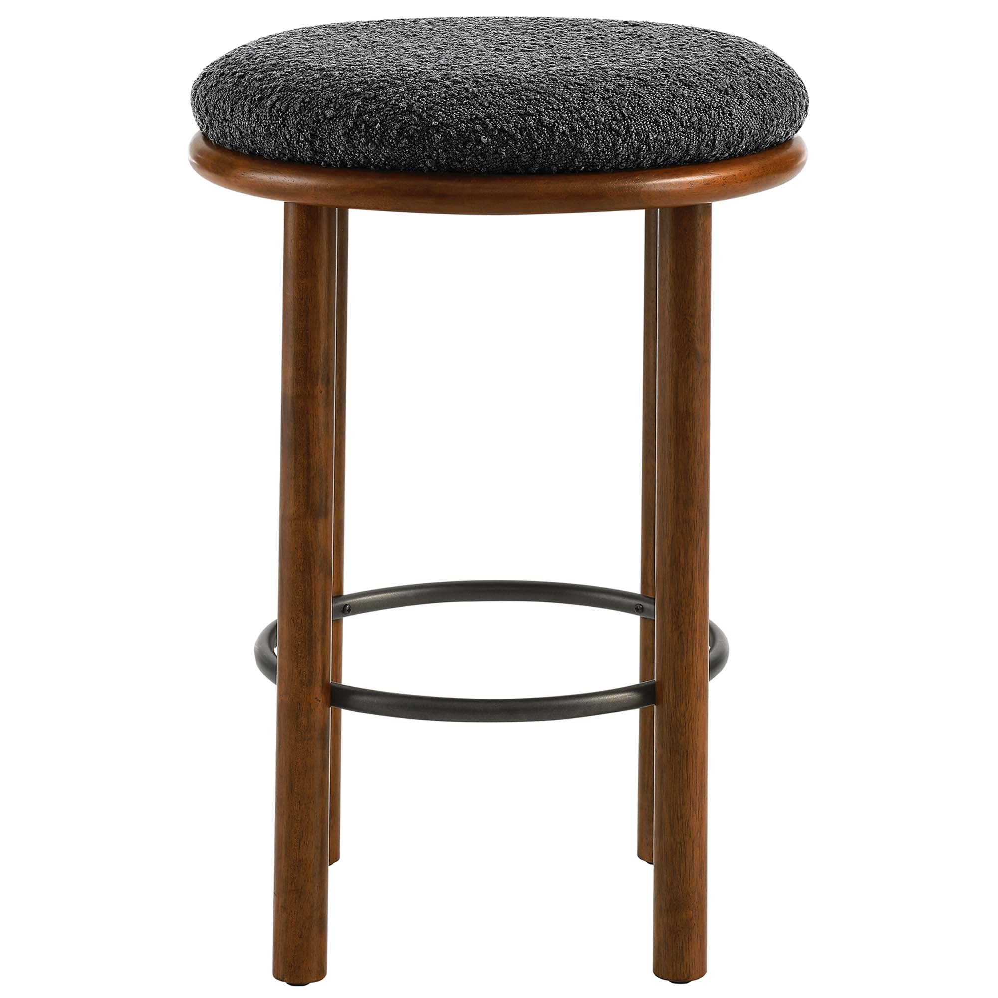 Modway Fable Boucle Fabric Counter Stools Set of 2