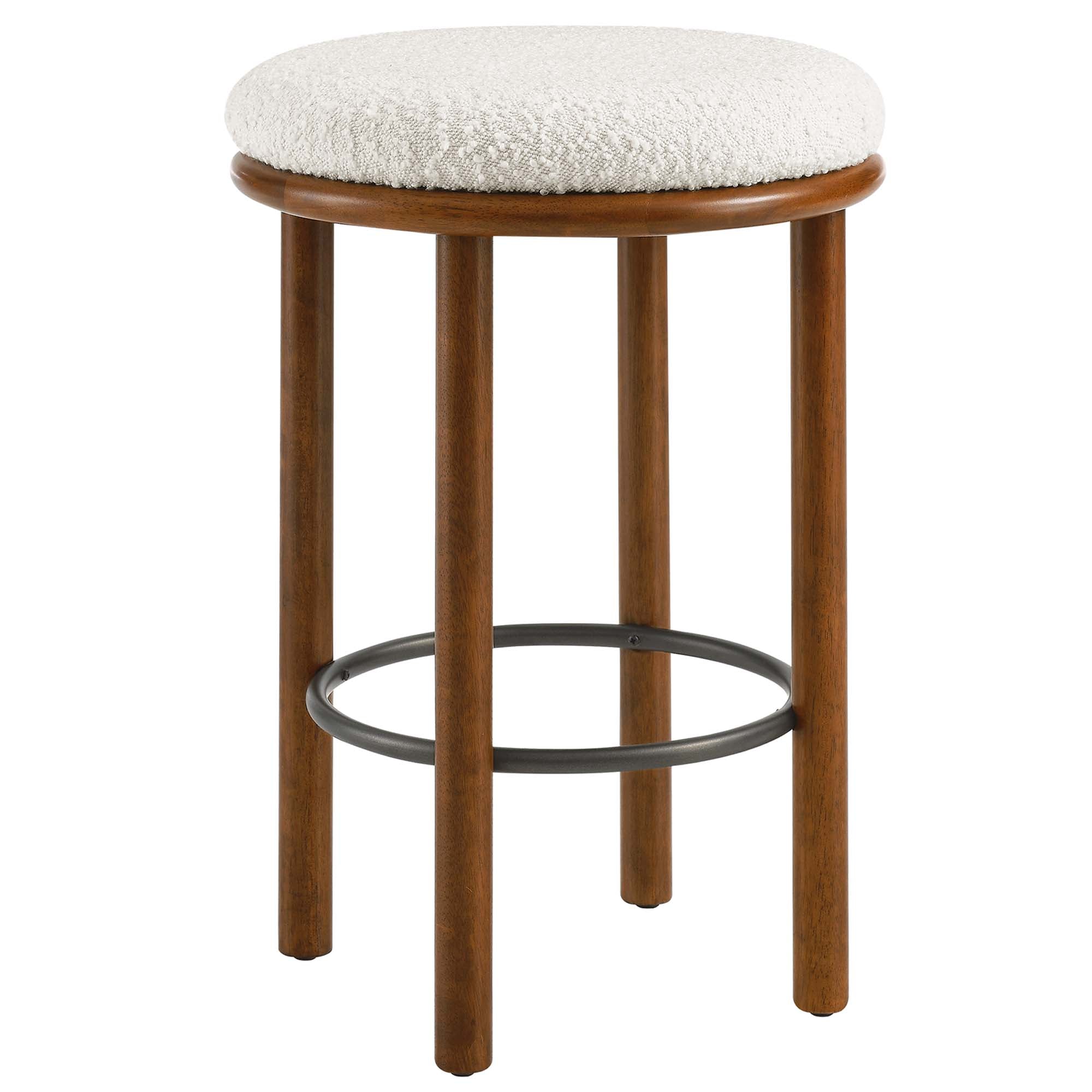 Modway Fable Boucle Fabric Counter Stools Set of 2