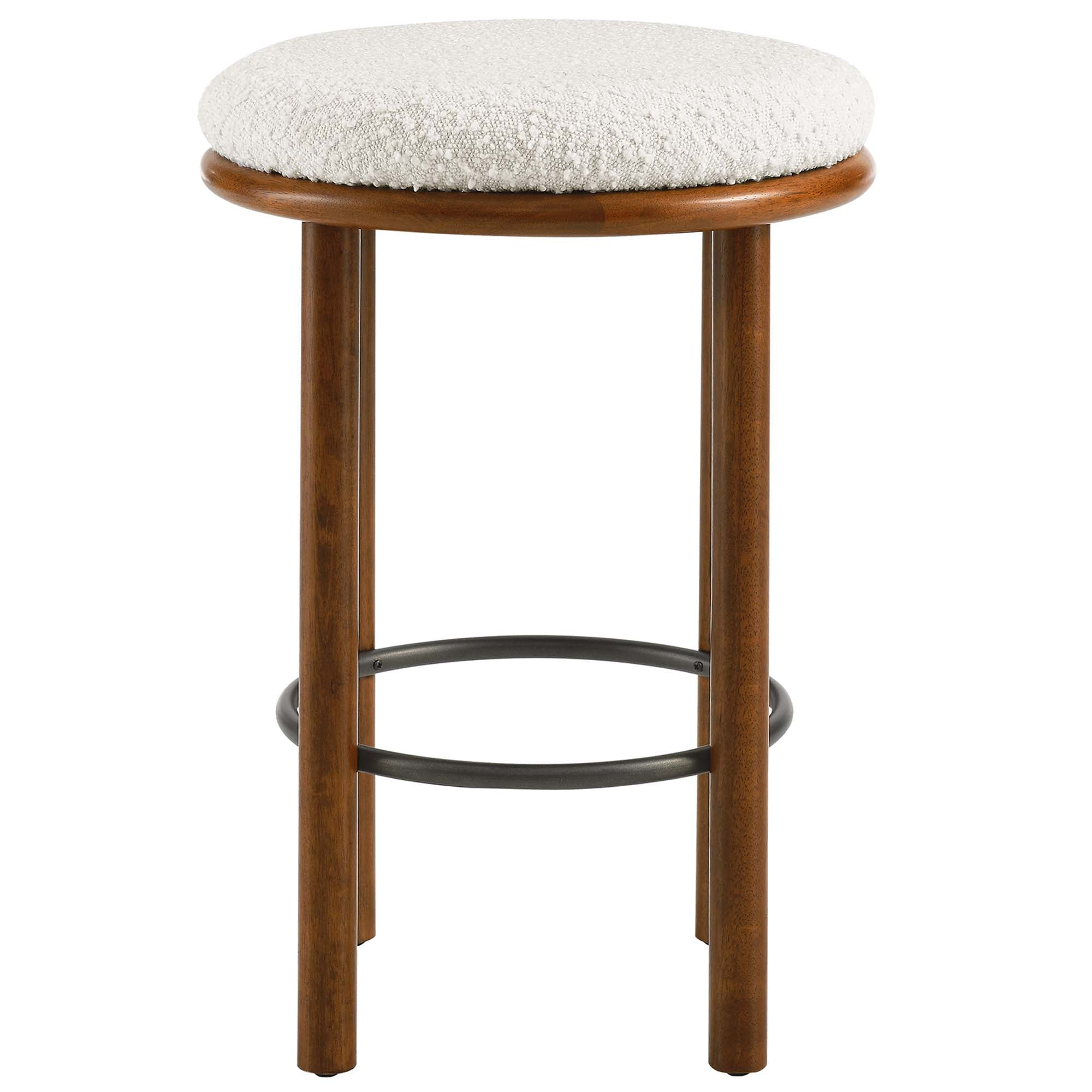 Modway Fable Boucle Fabric Counter Stools Set of 2