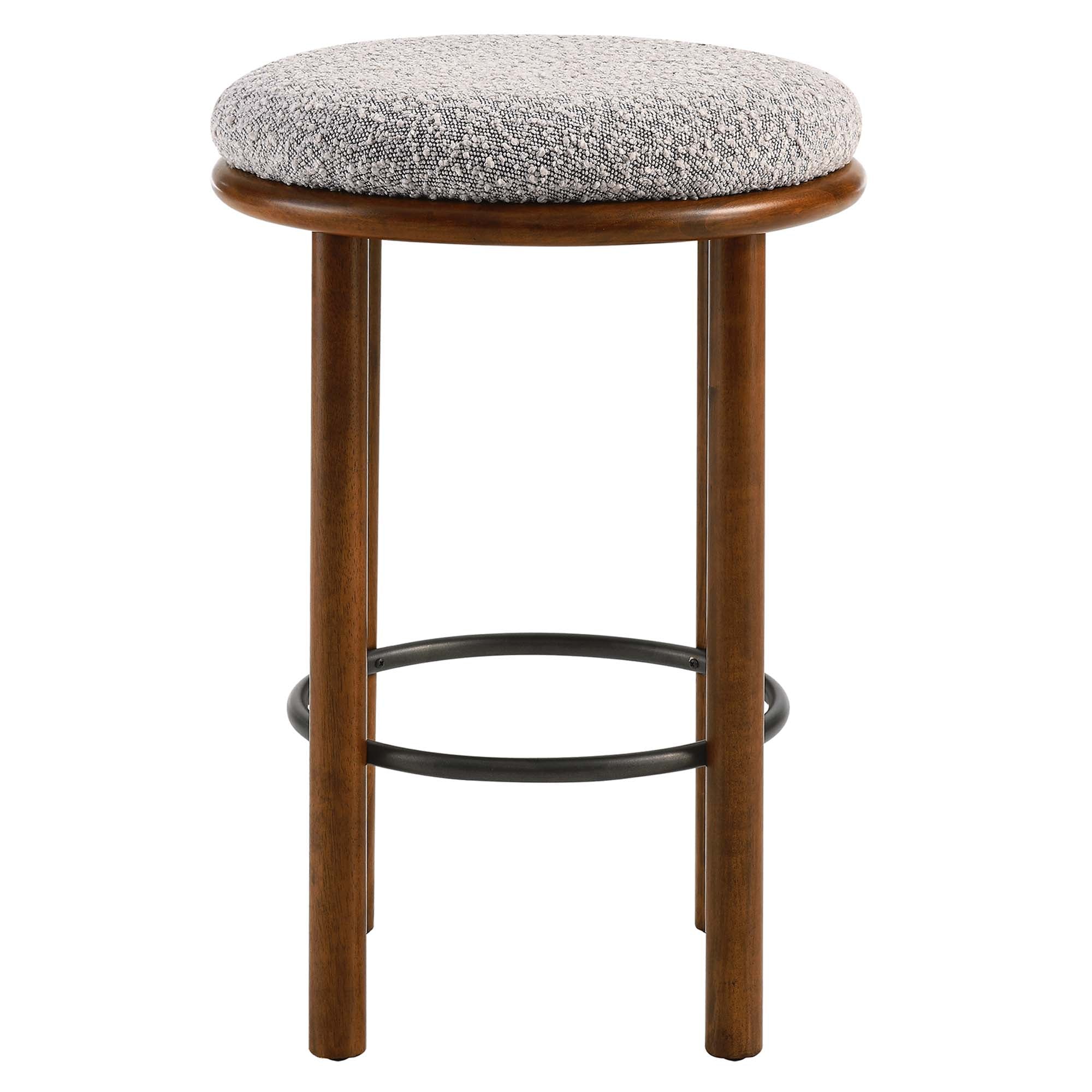 Modway Fable Boucle Fabric Counter Stools Set of 2