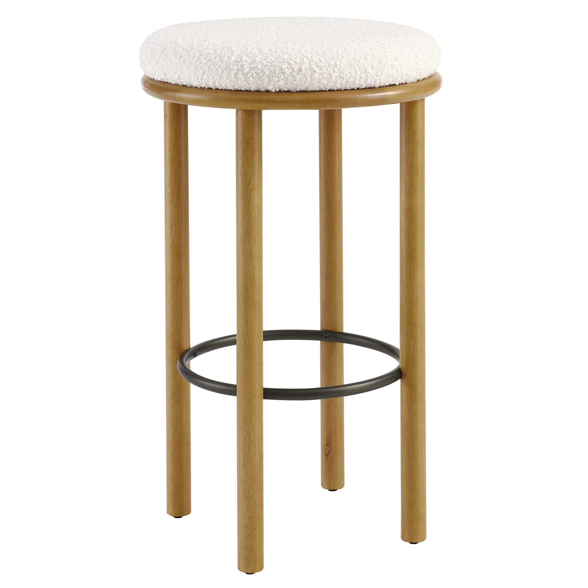 Modway Fable Boucle Fabric Bar Stools Set of 2