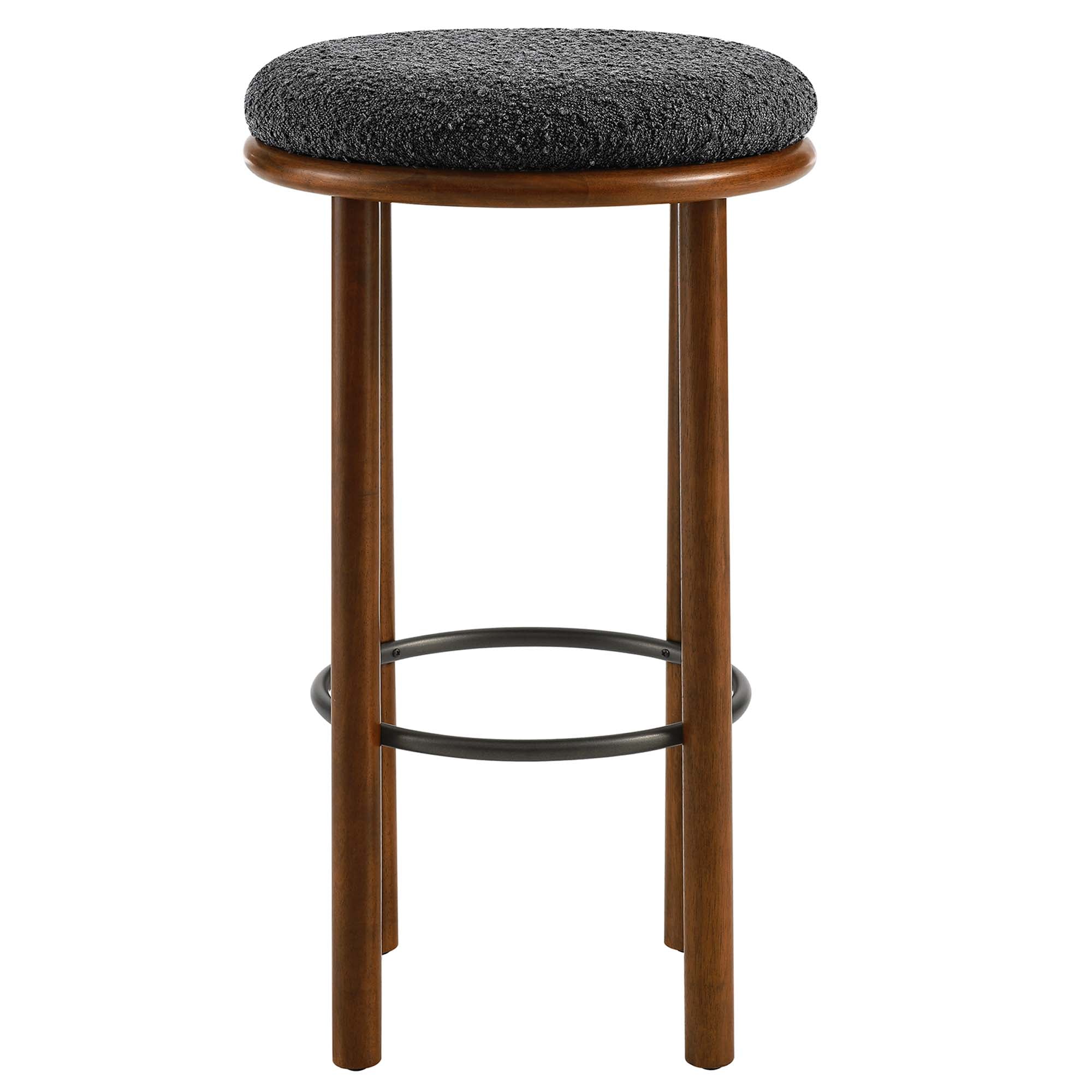 Modway Fable Boucle Fabric Bar Stools Set of 2