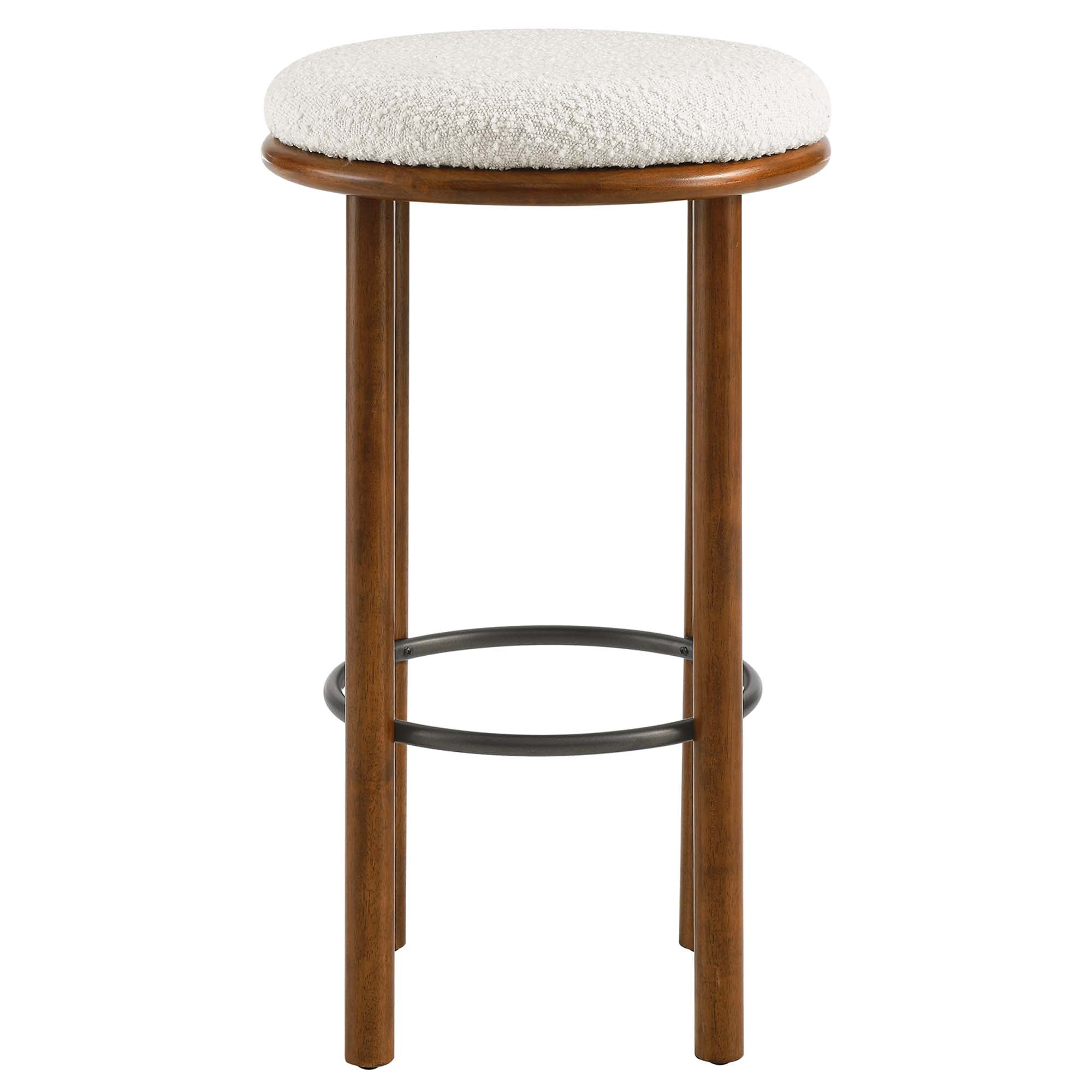 Modway Fable Boucle Fabric Bar Stools Set of 2