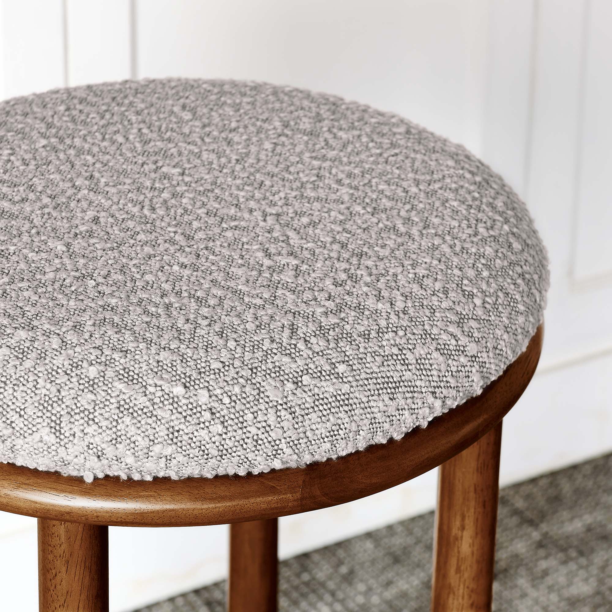Modway Fable Boucle Fabric Bar Stools Set of 2